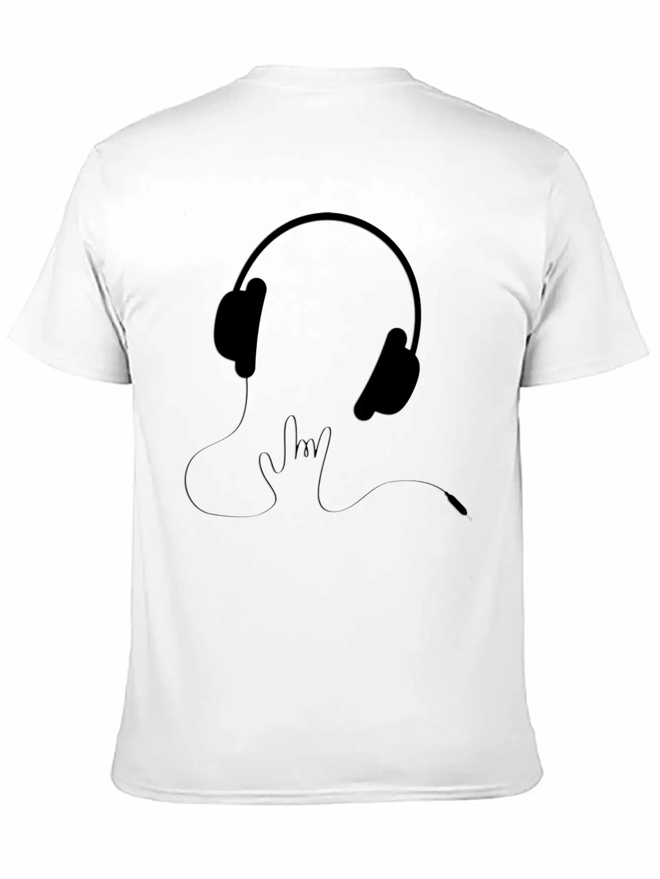 HEADPHONES Basic Graphic T-Shirt – Daily Comfort In Soft Cotton