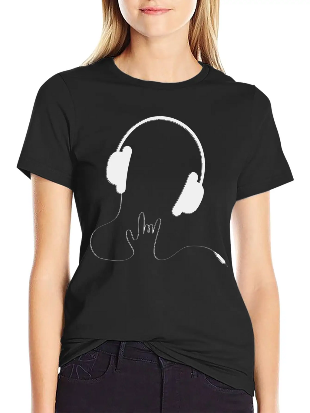 HEADPHONES Basic Graphic T-Shirt – Daily Comfort In Soft Cotton