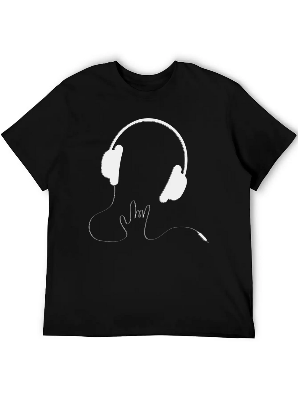 HEADPHONES Basic Graphic T-Shirt – Daily Comfort In Soft Cotton