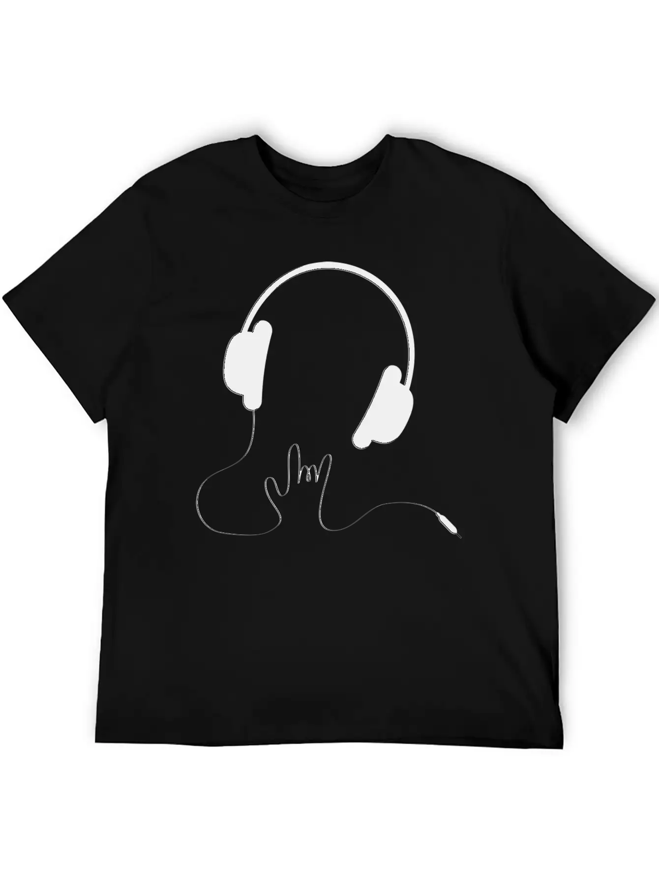 HEADPHONES Basic Graphic T-Shirt – Daily Comfort In Soft Cotton