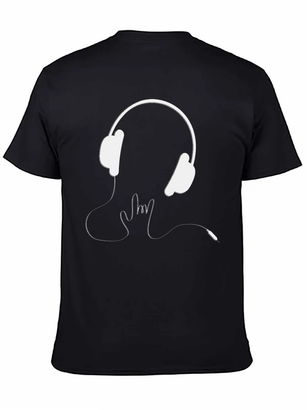 HEADPHONES Basic Graphic T-Shirt – Daily Comfort In Soft Cotton