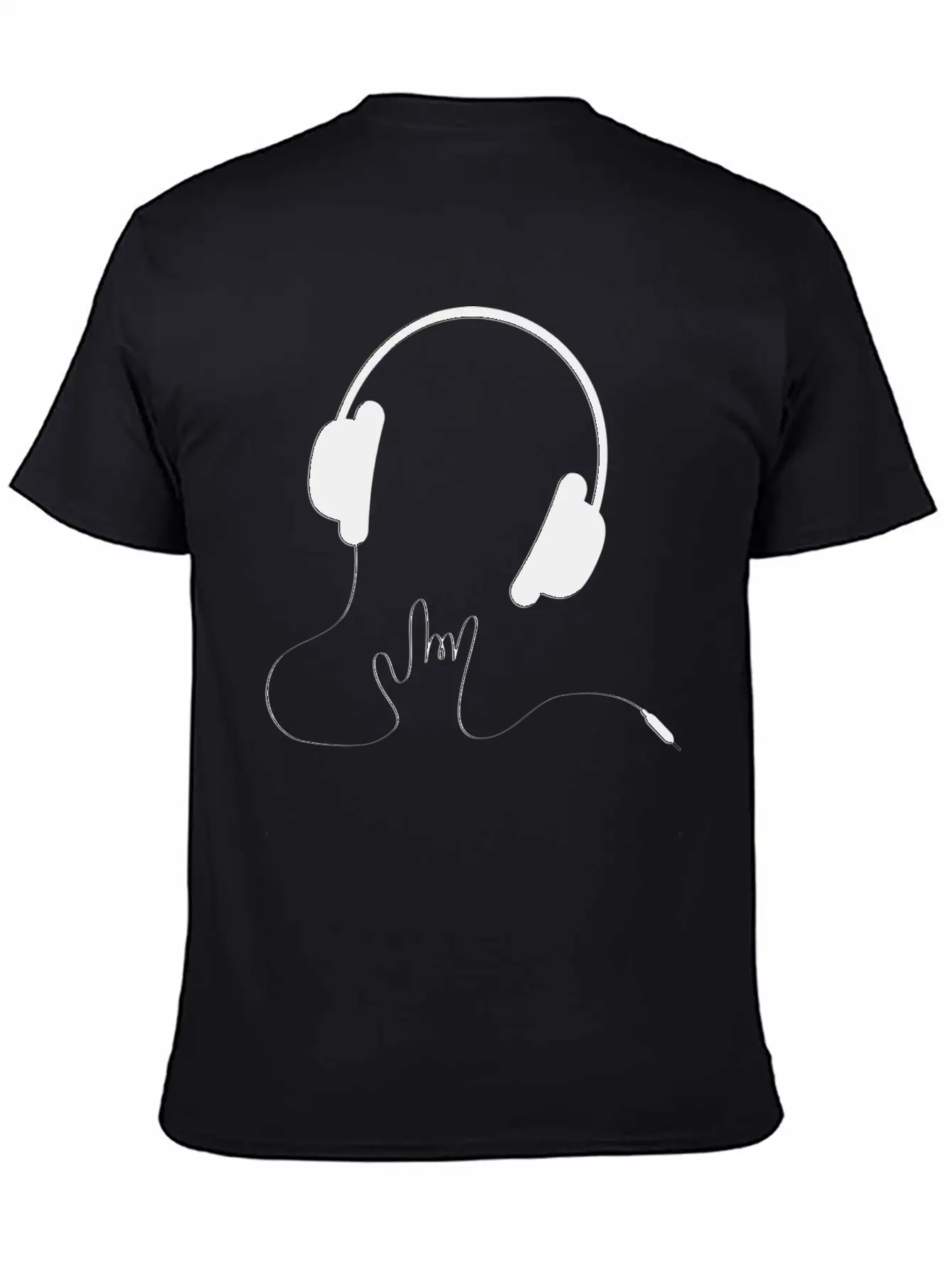 HEADPHONES Basic Graphic T-Shirt – Daily Comfort In Soft Cotton