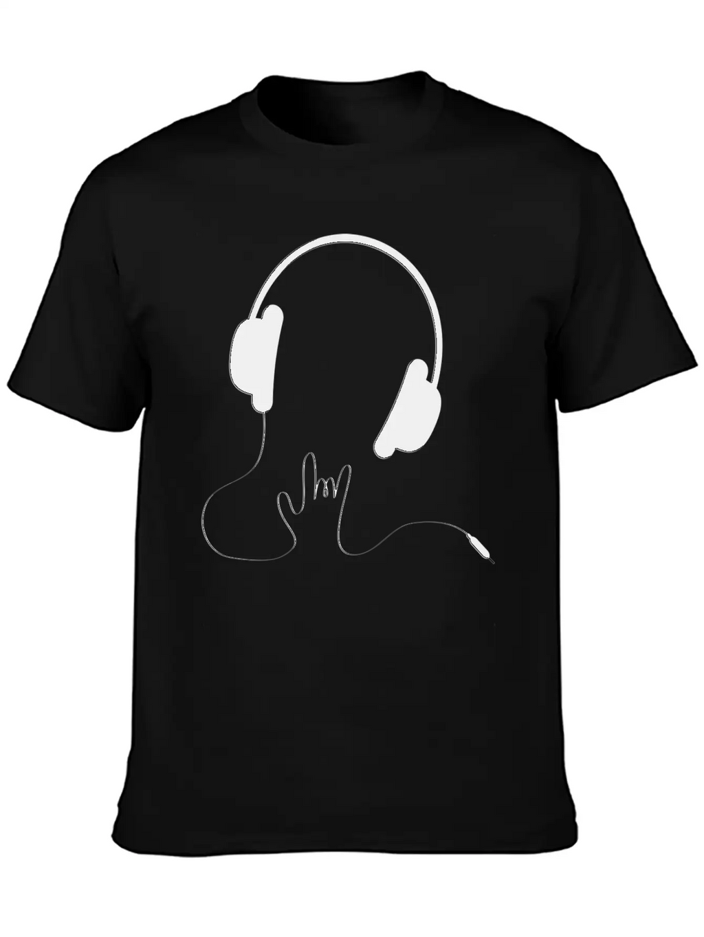 HEADPHONES Basic Graphic T-Shirt – Daily Comfort In Soft Cotton