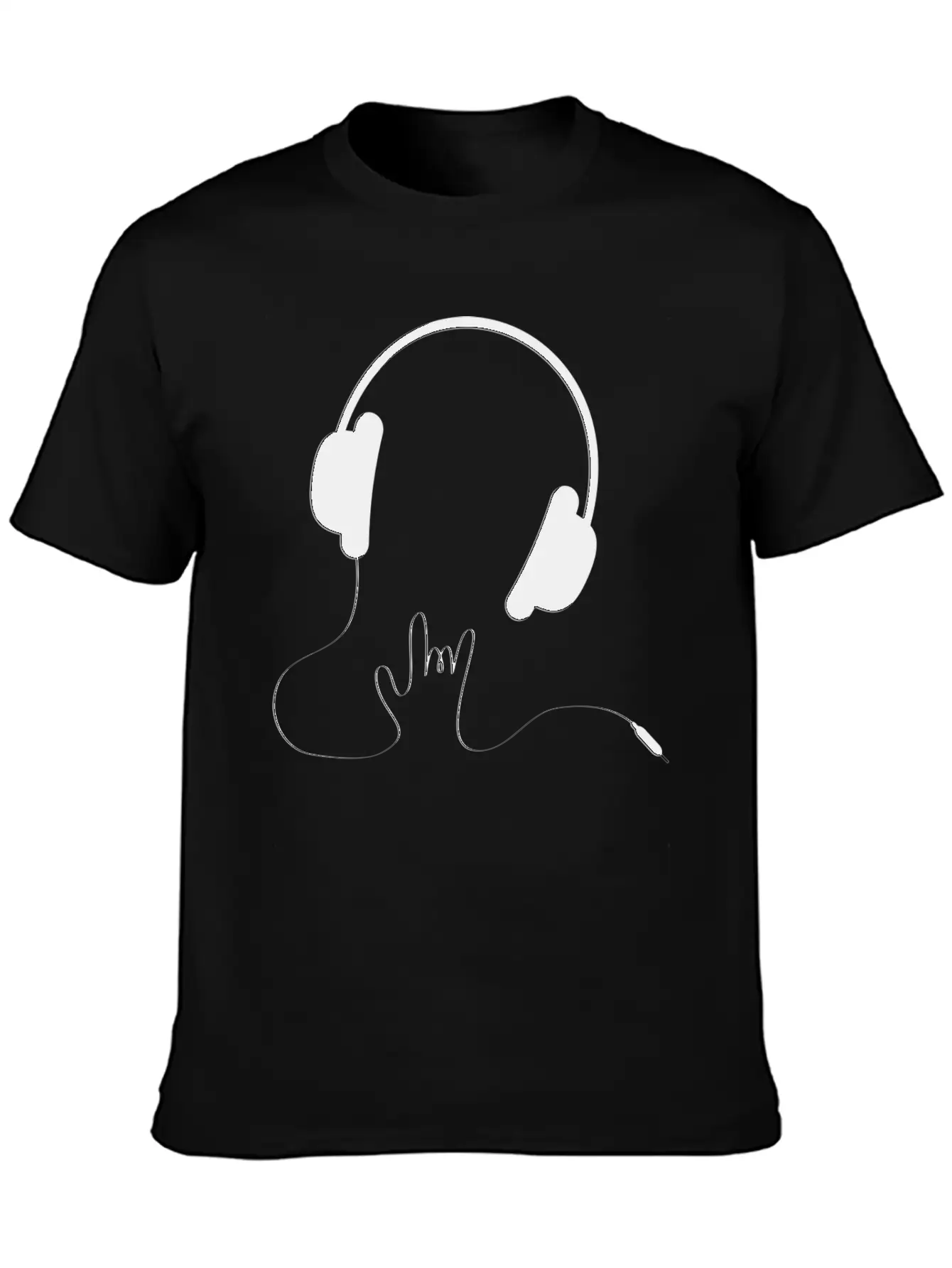 HEADPHONES Basic Graphic T-Shirt – Daily Comfort In Soft Cotton