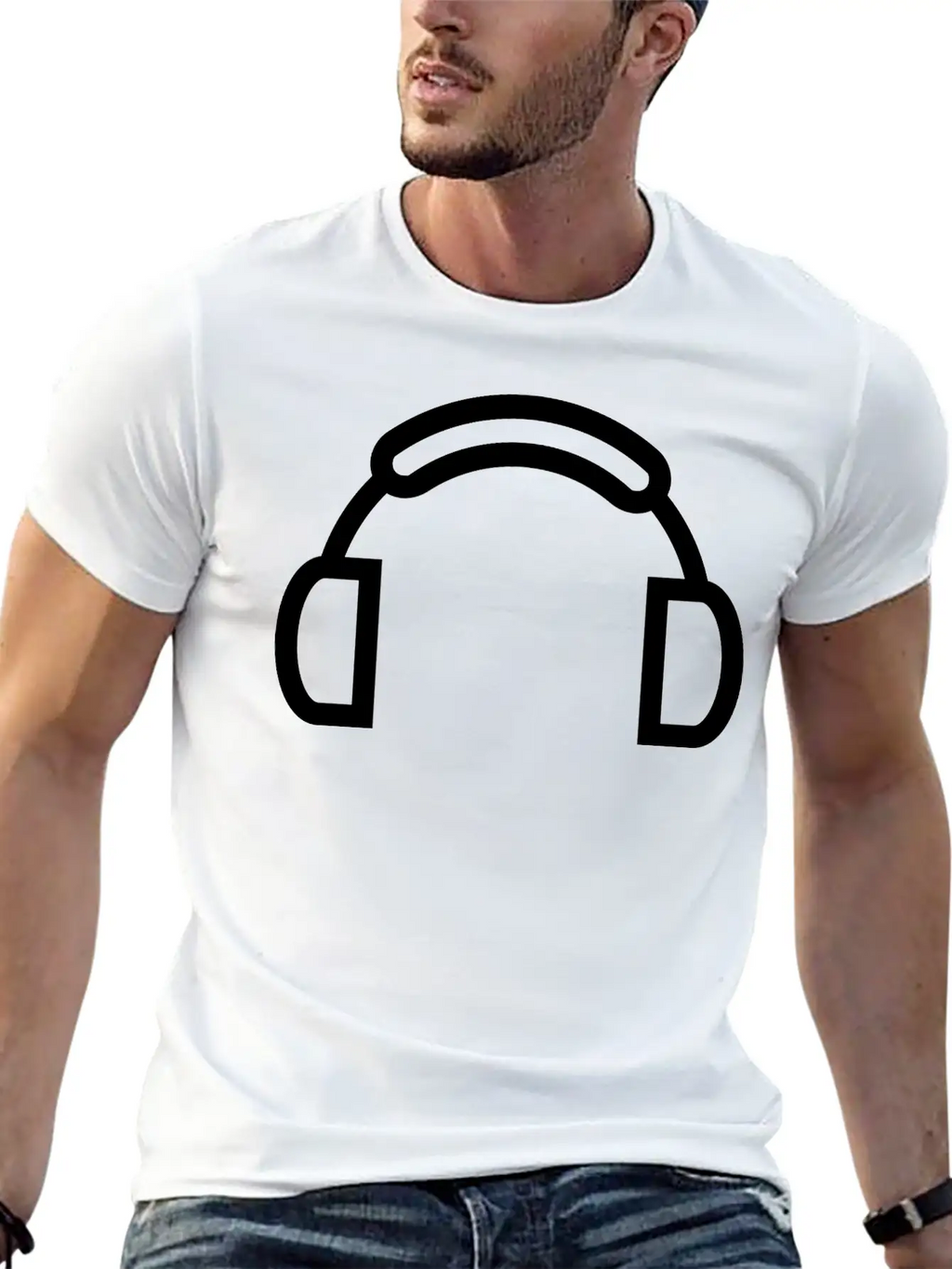 Headphones Classic Cotton Tee – Unisex Comfort For Any Season