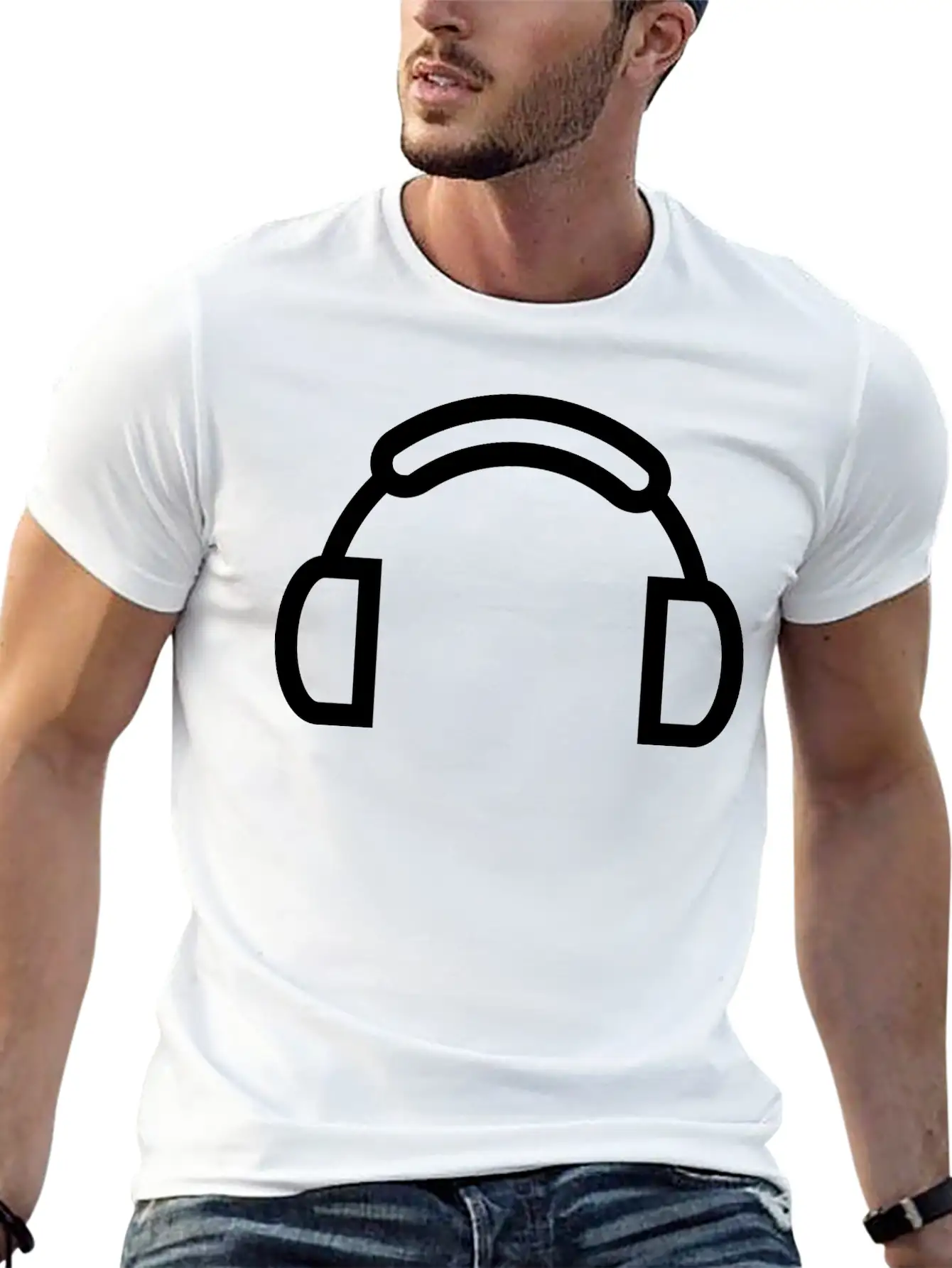 Headphones Classic Cotton Tee – Unisex Comfort For Any Season