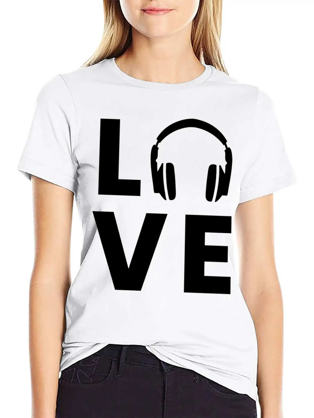 Headphones - Love Classic Cotton Tee – Unisex Comfort For Any Season