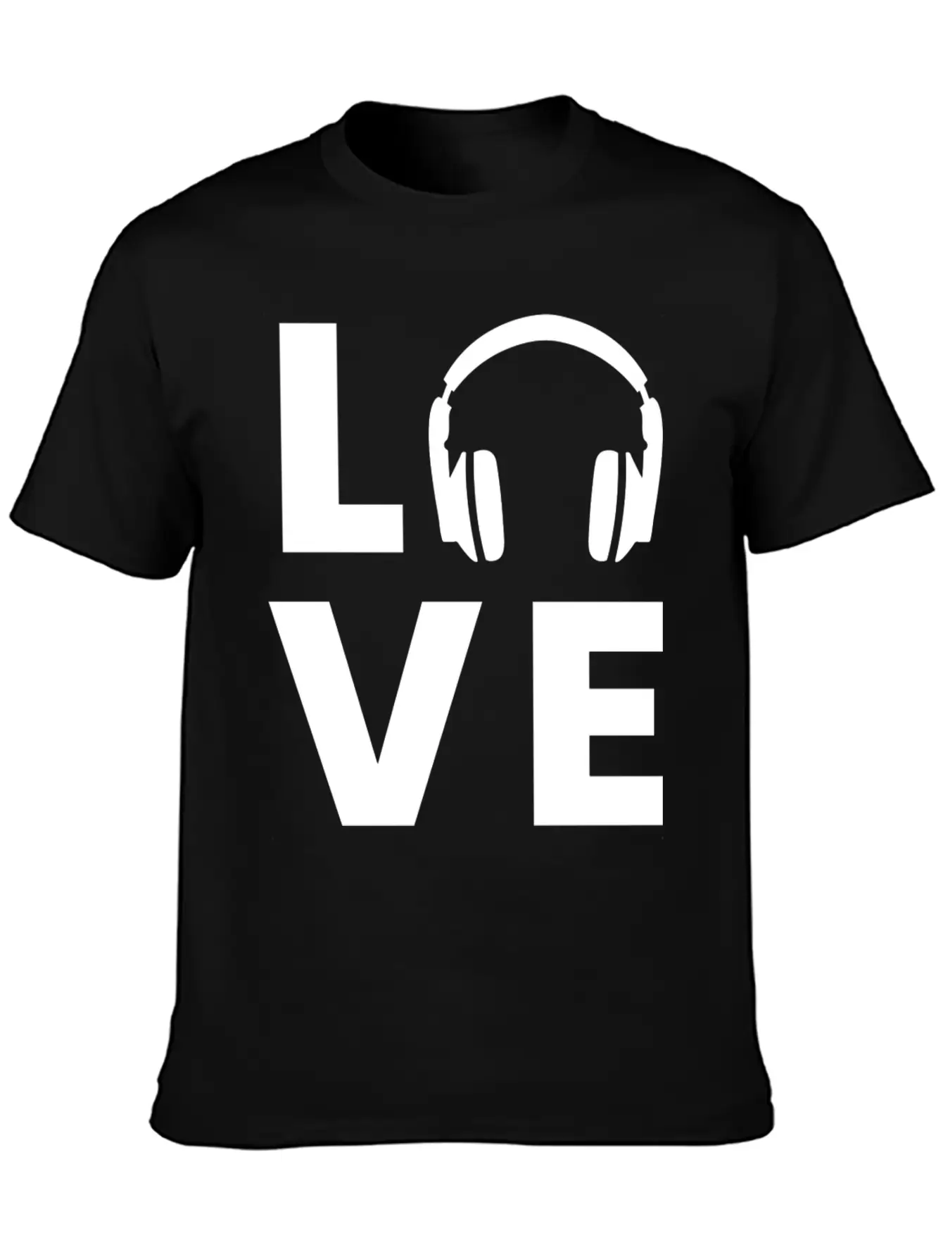 Headphones - Love Classic Cotton Tee – Unisex Comfort For Any Season