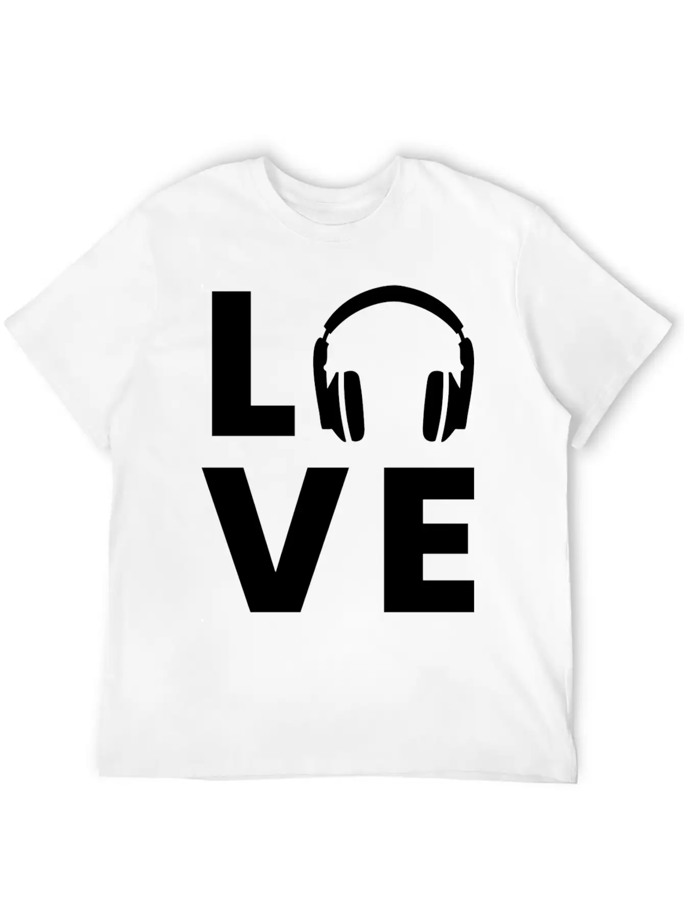 Headphones - Love Classic Cotton Tee – Unisex Comfort For Any Season