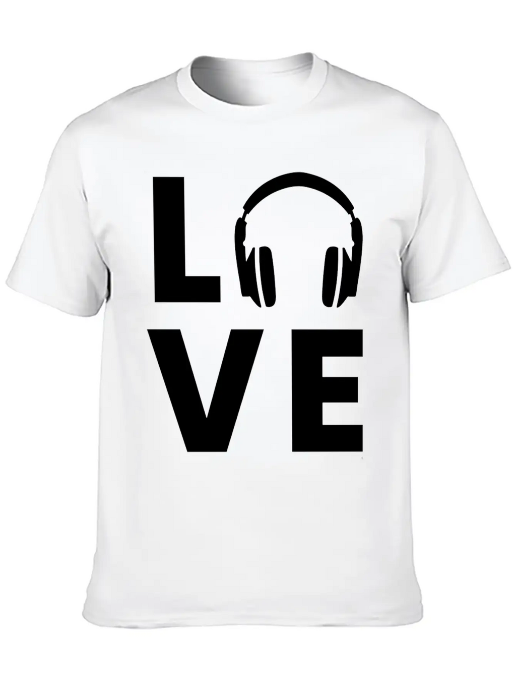 Headphones - Love Classic Cotton Tee – Unisex Comfort For Any Season