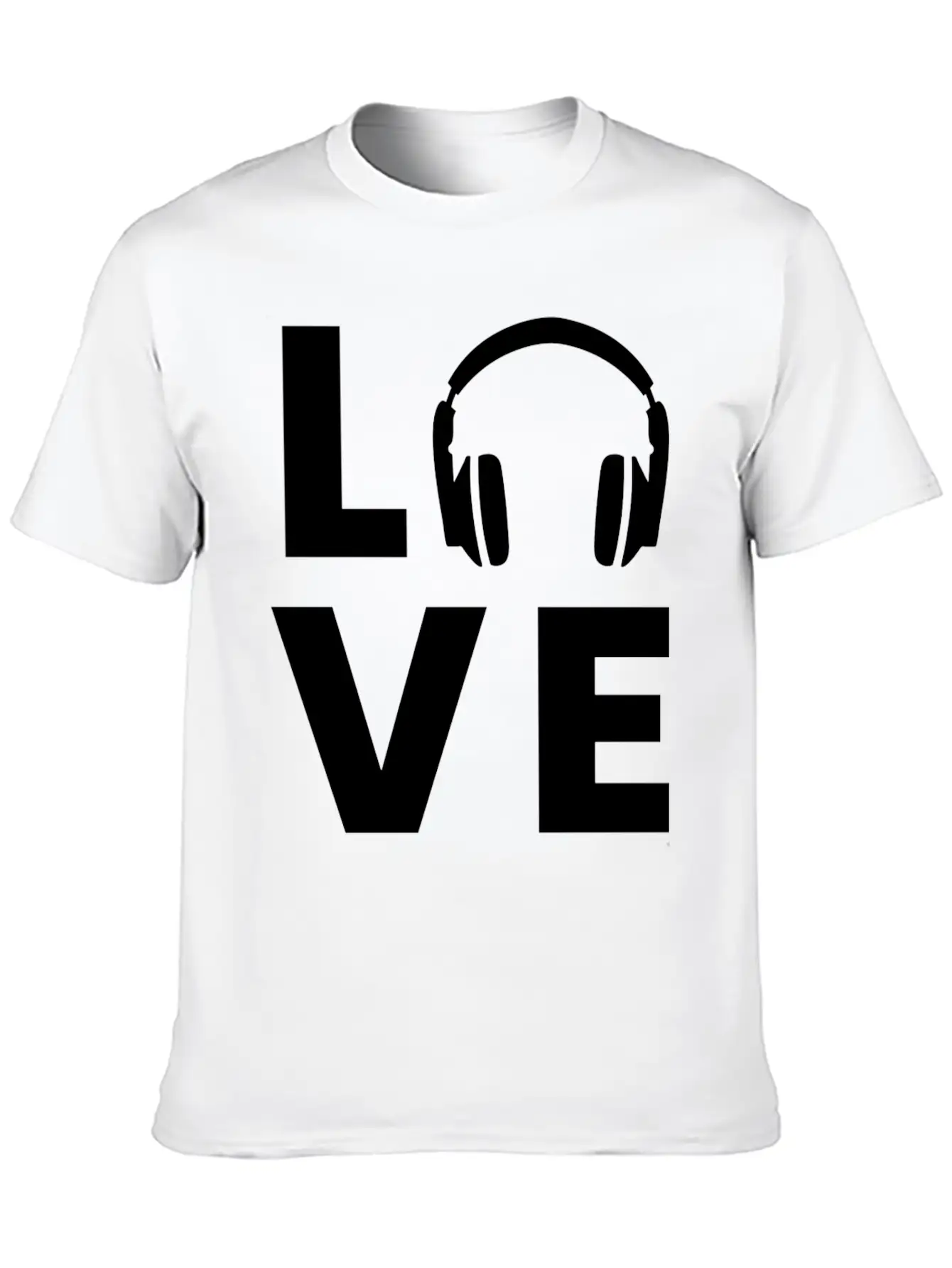 Headphones - Love Classic Cotton Tee – Unisex Comfort For Any Season