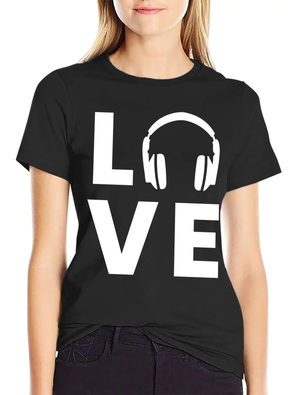 Headphones - Love Classic Cotton Tee – Unisex Comfort For Any Season