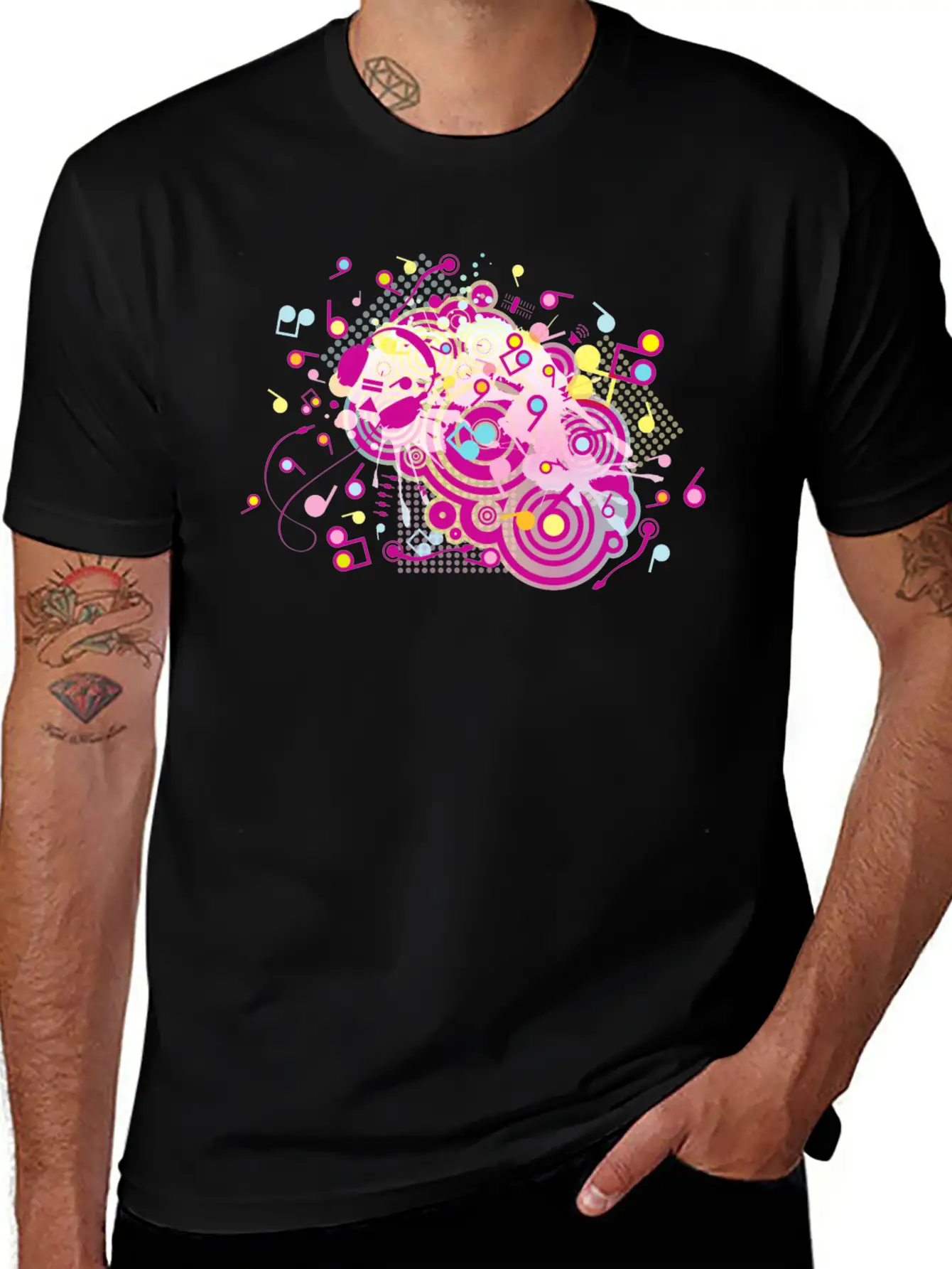 Headphones Stylish Everyday T-Shirt – Unisex Basic Cotton Tee