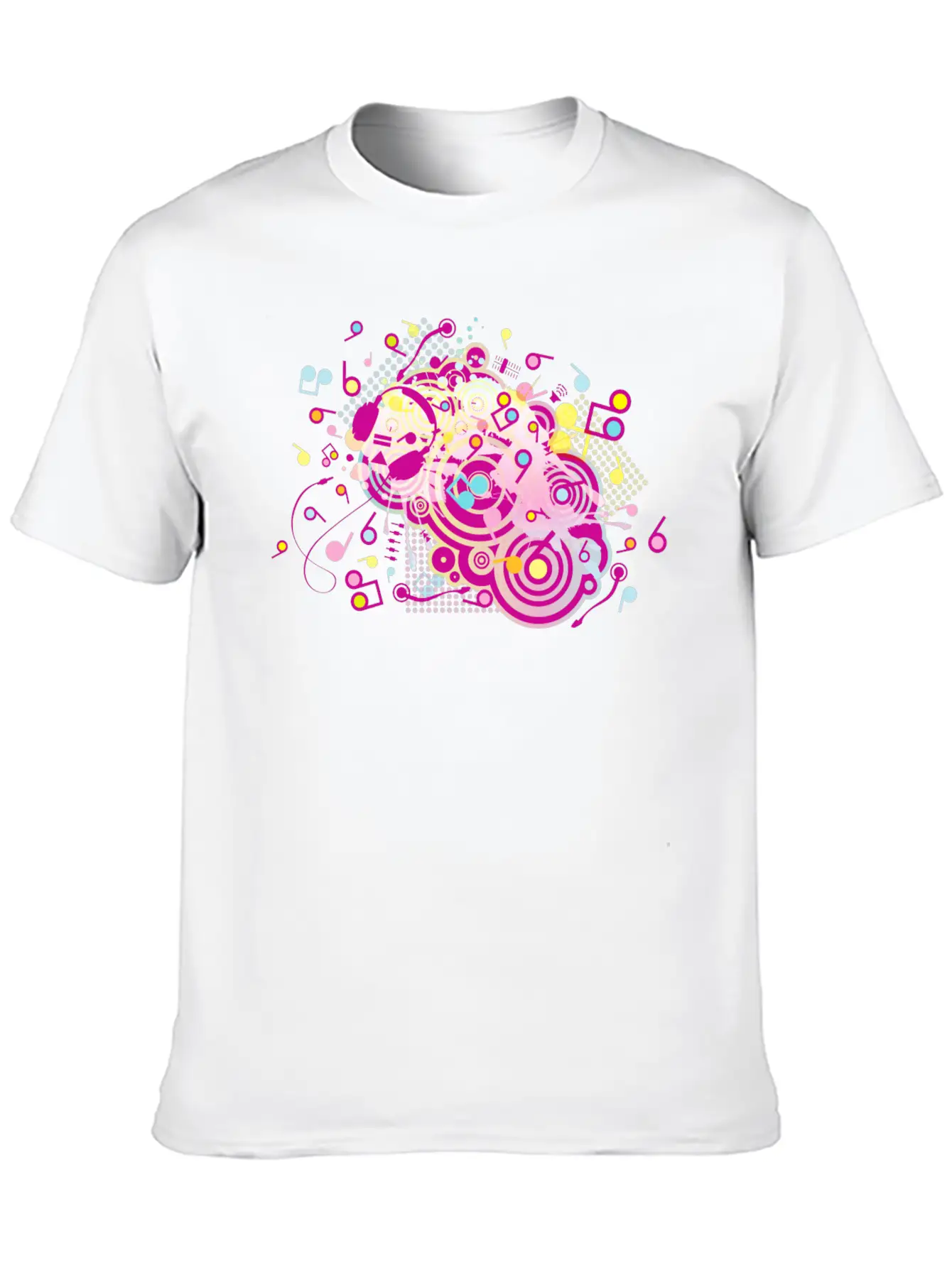 Headphones Stylish Everyday T-Shirt – Unisex Basic Cotton Tee