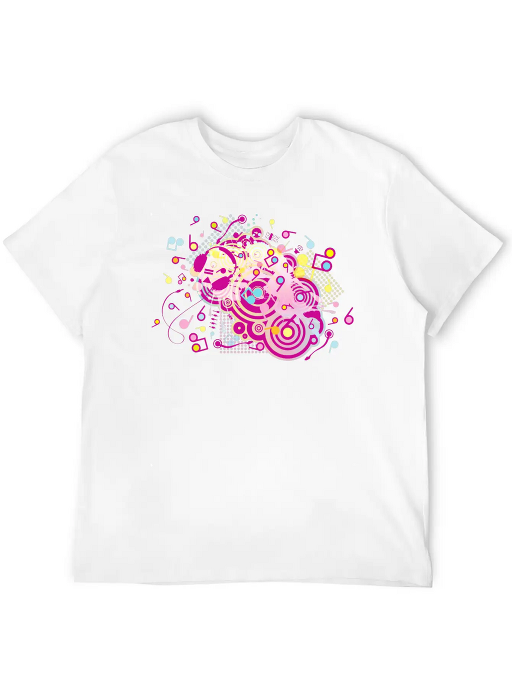 Headphones Stylish Everyday T-Shirt – Unisex Basic Cotton Tee