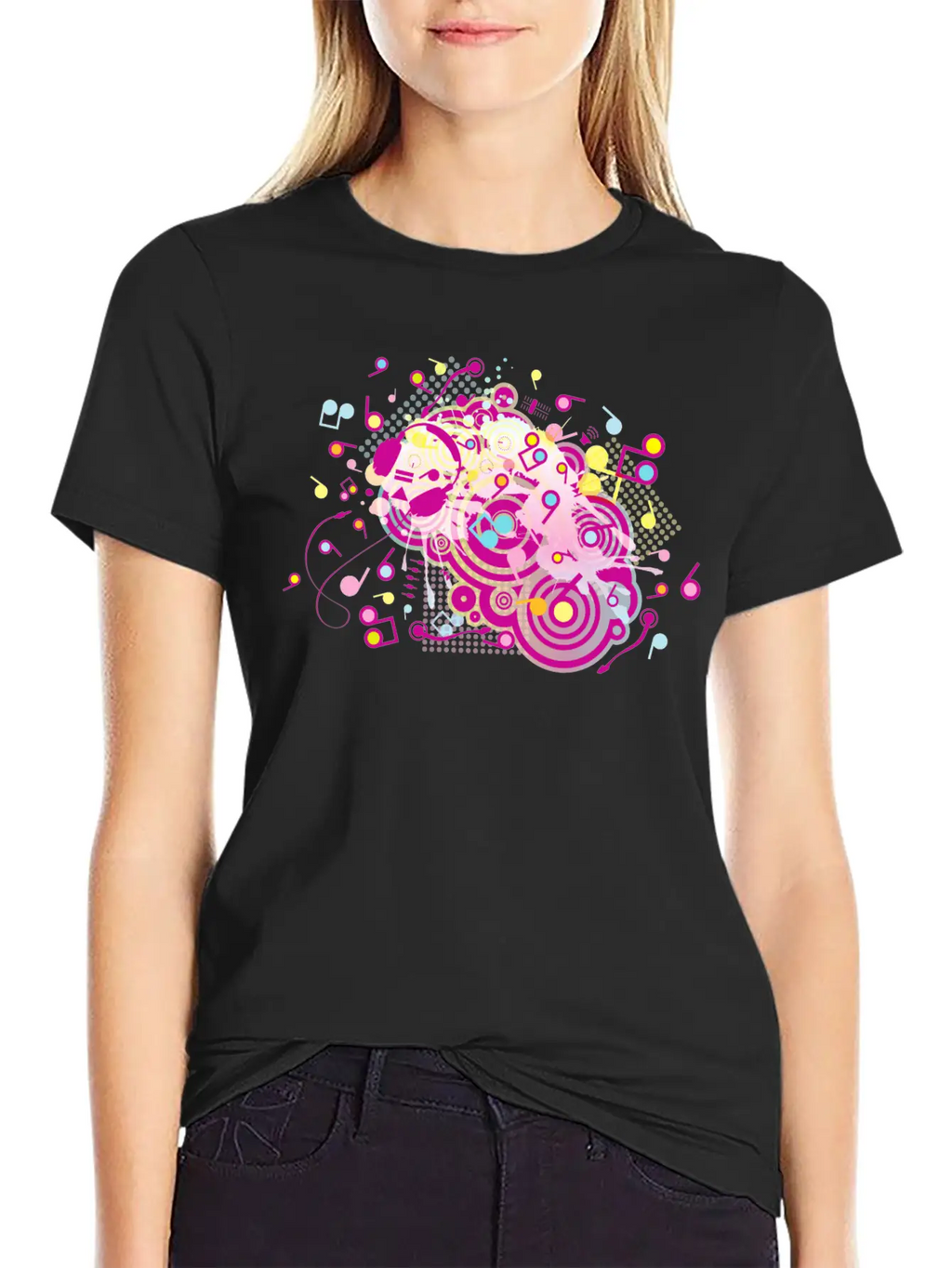 Headphones Stylish Everyday T-Shirt – Unisex Basic Cotton Tee