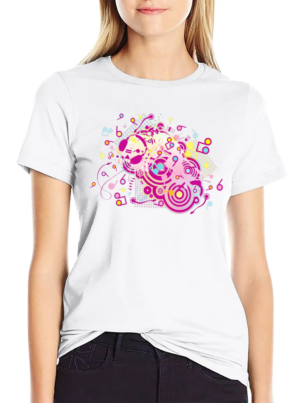 Headphones Stylish Everyday T-Shirt – Unisex Basic Cotton Tee