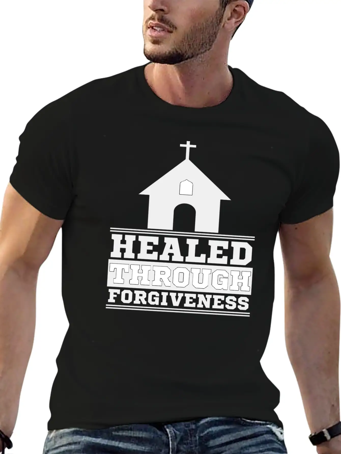 Healed Trough Forgiveness Religion Giftidea Basic Graphic T-Shirt – Daily Comfort In Soft Cotton