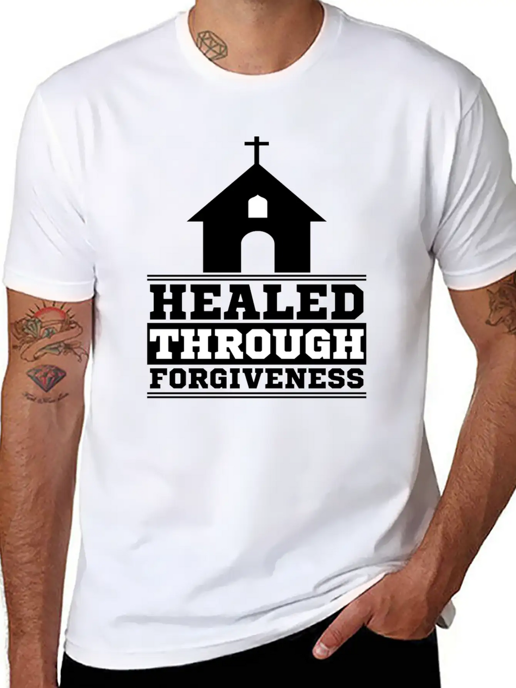 Healed Trough Forgiveness Religion Giftidea Basic Graphic T-Shirt – Daily Comfort In Soft Cotton
