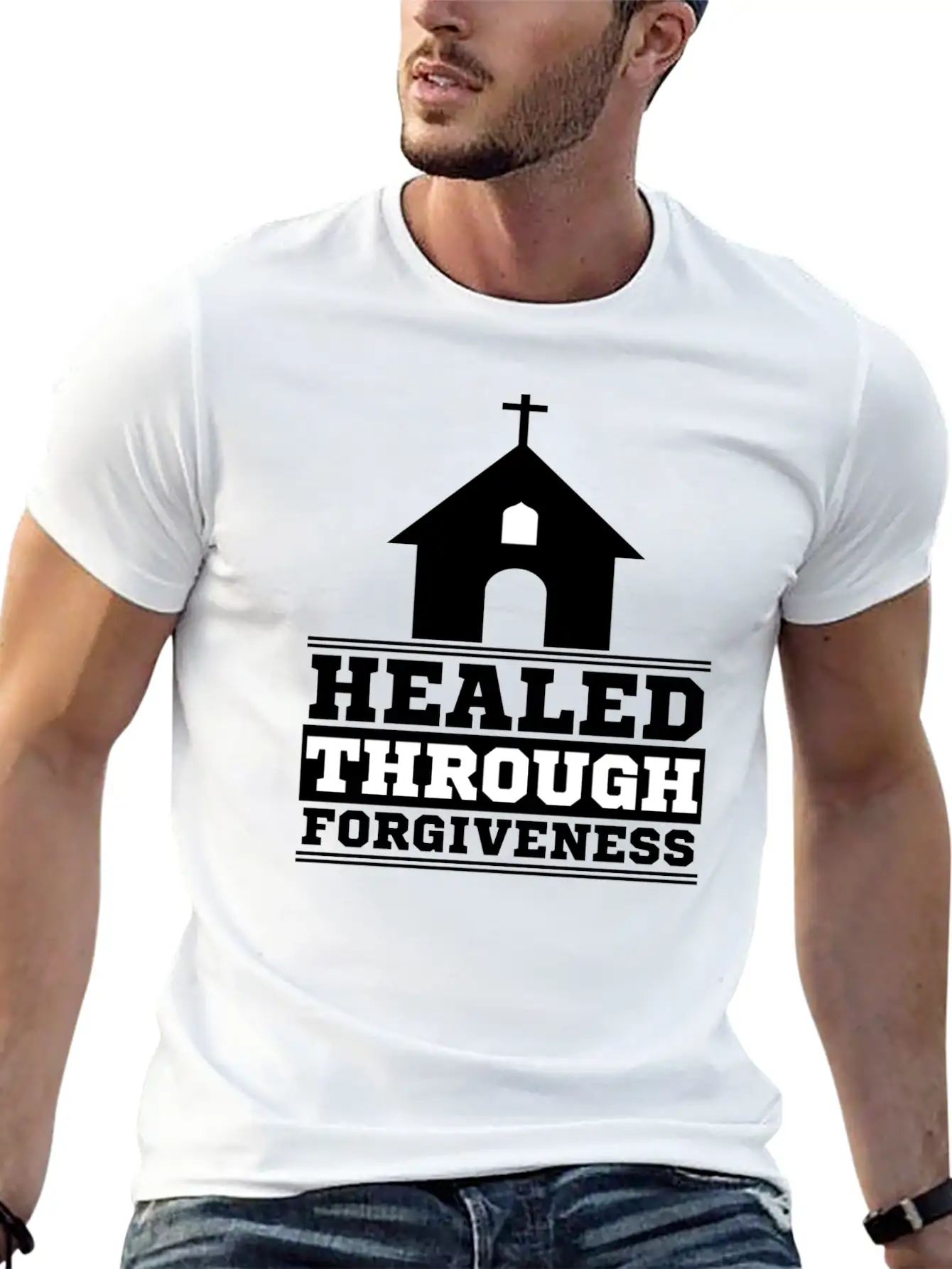 Healed Trough Forgiveness Religion Giftidea Basic Graphic T-Shirt – Daily Comfort In Soft Cotton