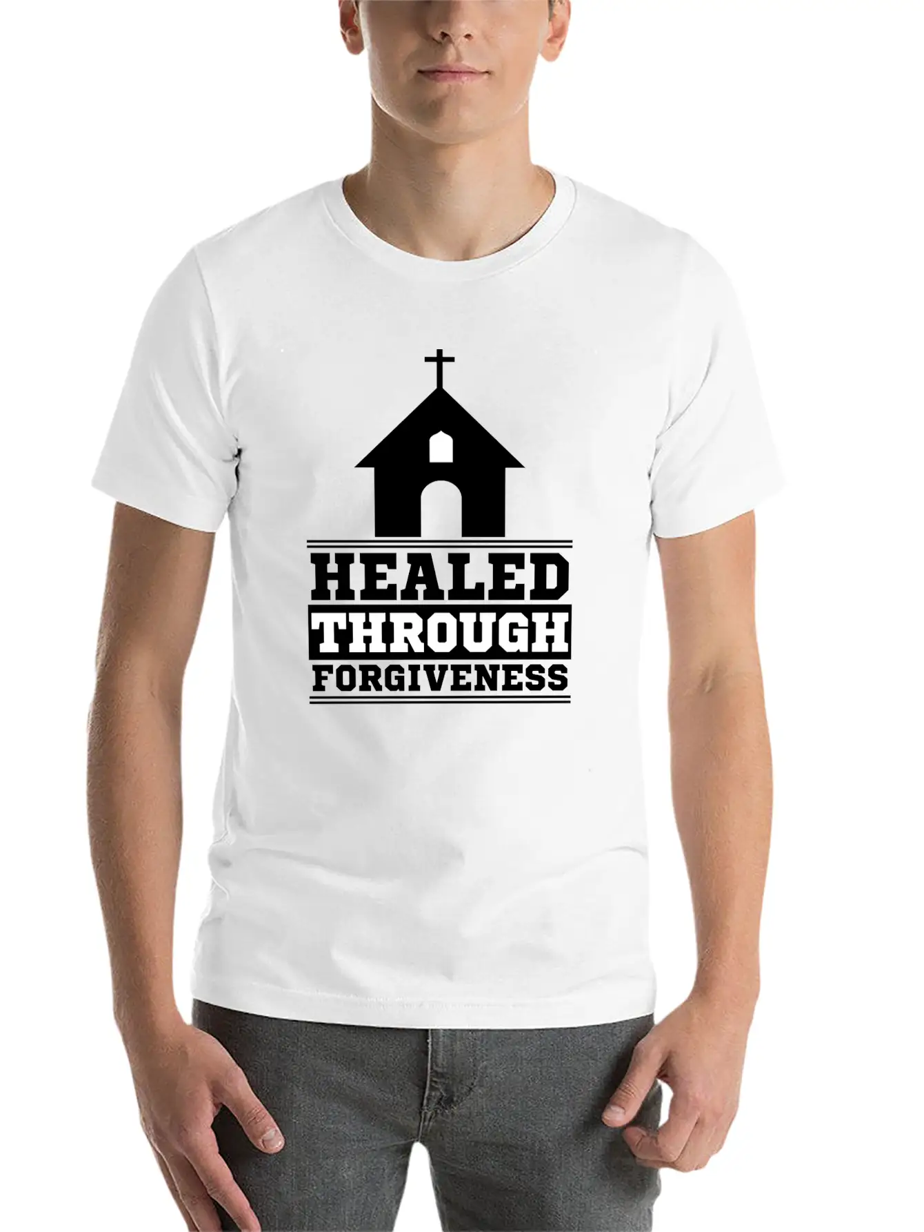 Healed Trough Forgiveness Religion Giftidea Basic Graphic T-Shirt – Daily Comfort In Soft Cotton