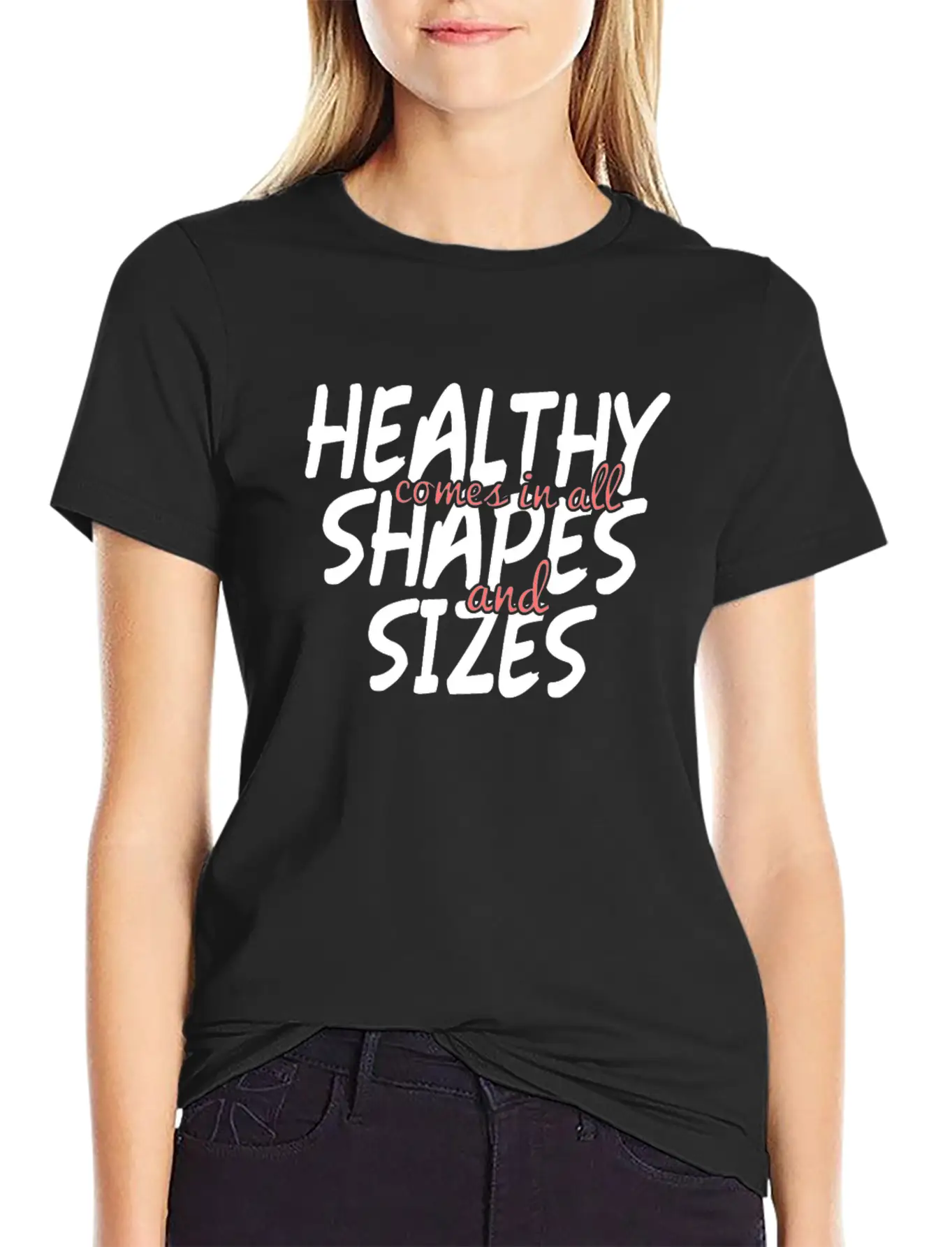 Health And Fitness - No To Body Fat Shaming Unisex Casual T-Shirt – Clean Design For Daily Comfort
