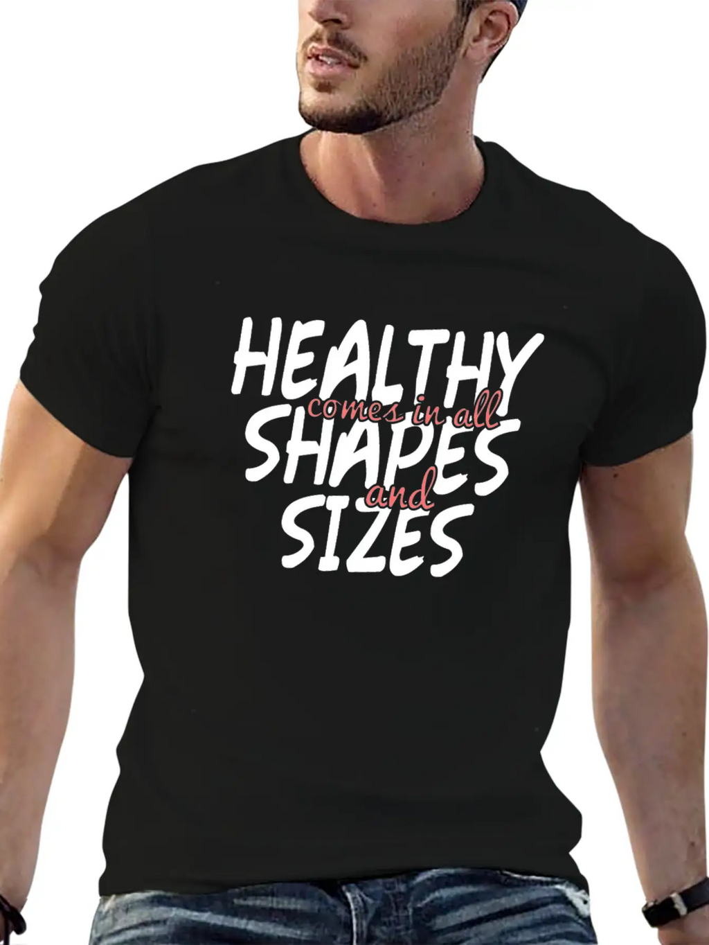 Health And Fitness - No To Body Fat Shaming Unisex Casual T-Shirt – Clean Design For Daily Comfort