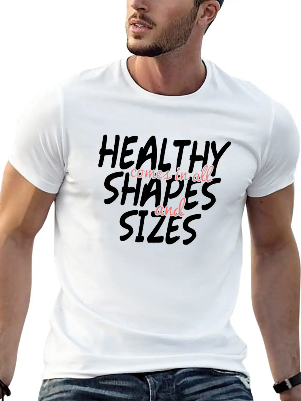 Health And Fitness - No To Body Fat Shaming Unisex Casual T-Shirt – Clean Design For Daily Comfort
