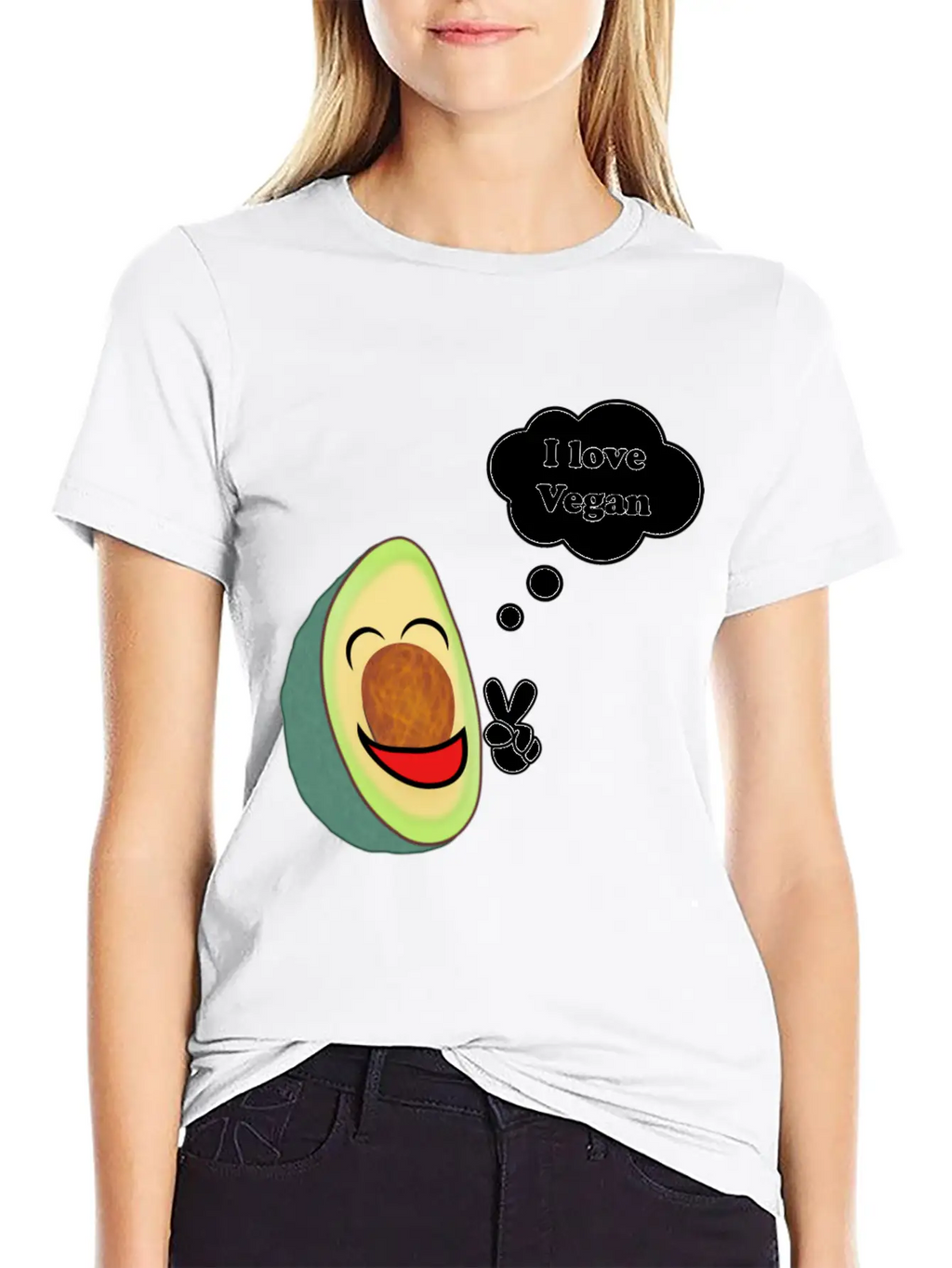 Healthy Vegetarian Avocado Basic Graphic T-Shirt – Daily Comfort In Soft Cotton