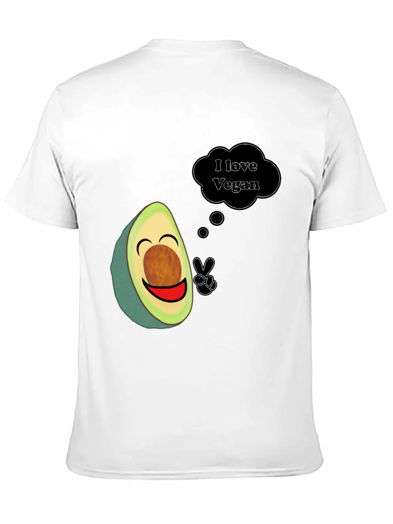 Healthy Vegetarian Avocado Basic Graphic T-Shirt – Daily Comfort In Soft Cotton