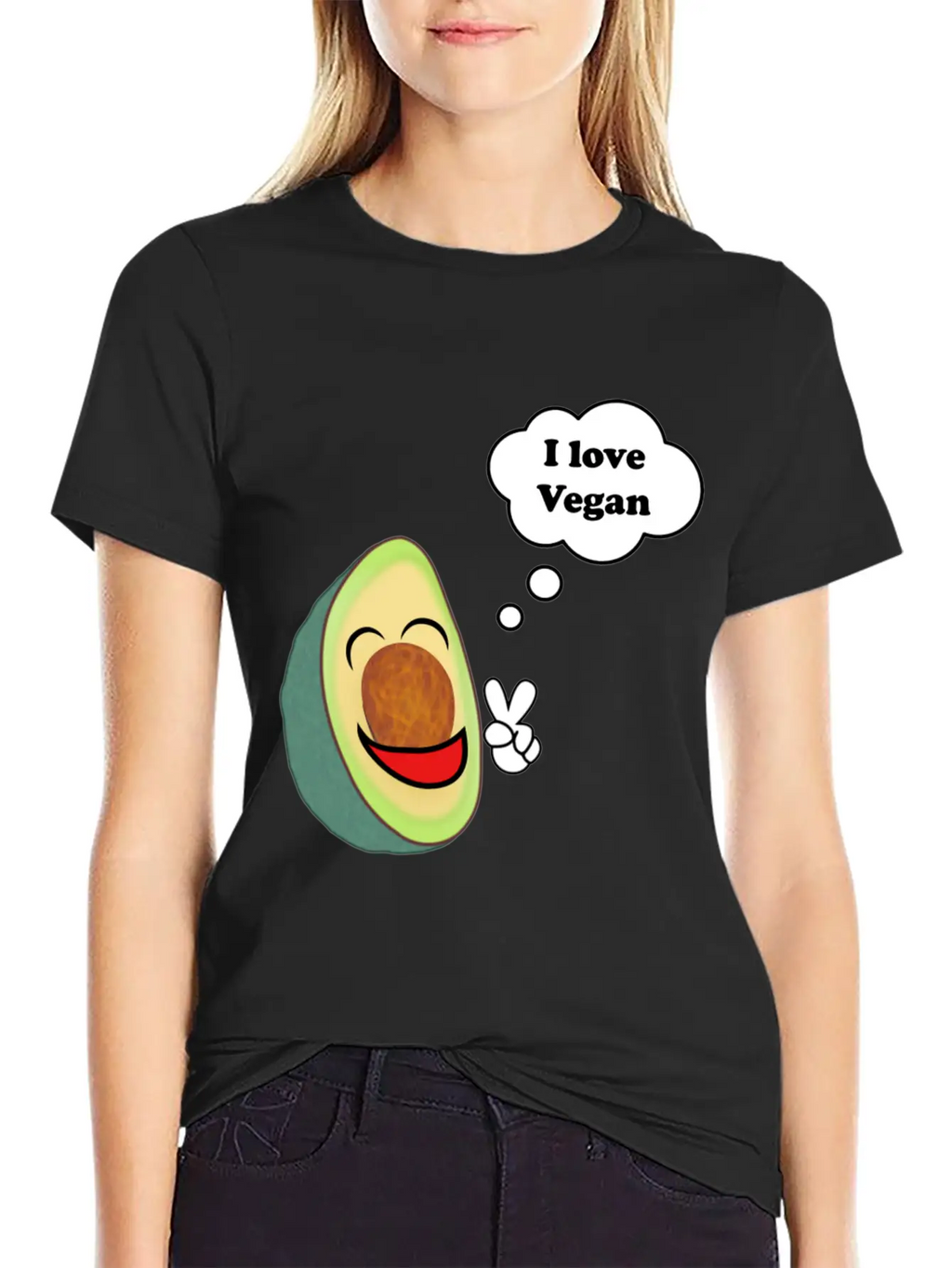 Healthy Vegetarian Avocado Basic Graphic T-Shirt – Daily Comfort In Soft Cotton