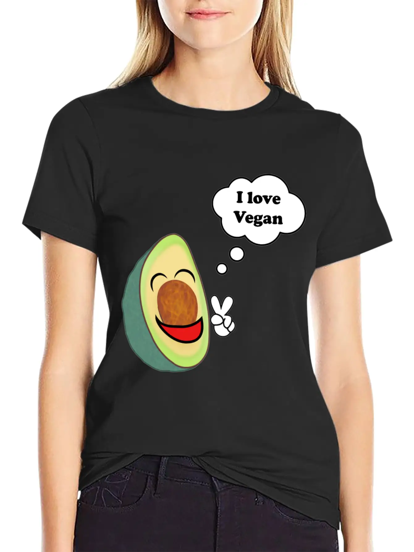 Healthy Vegetarian Avocado Basic Graphic T-Shirt – Daily Comfort In Soft Cotton