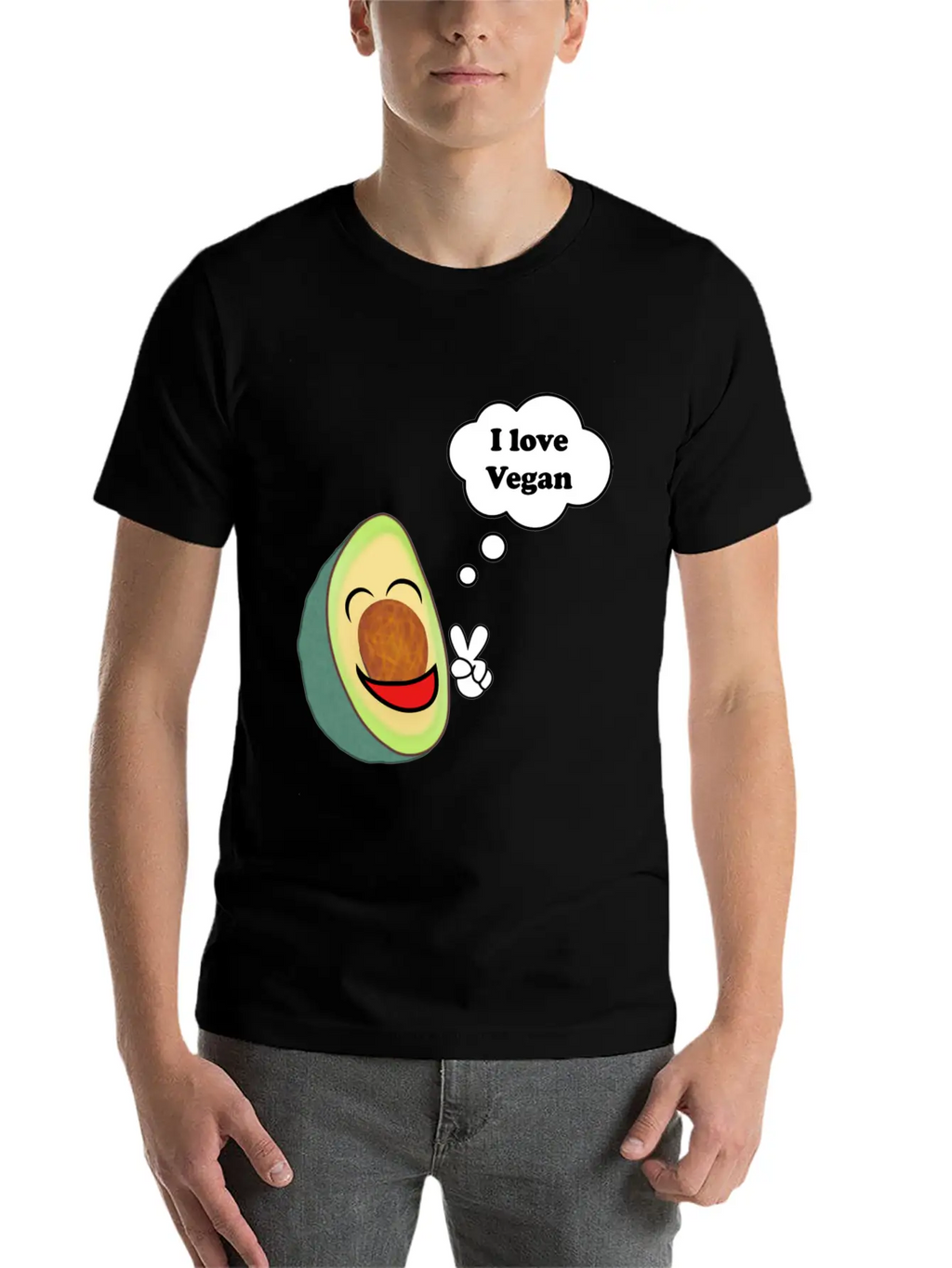 Healthy Vegetarian Avocado Basic Graphic T-Shirt – Daily Comfort In Soft Cotton