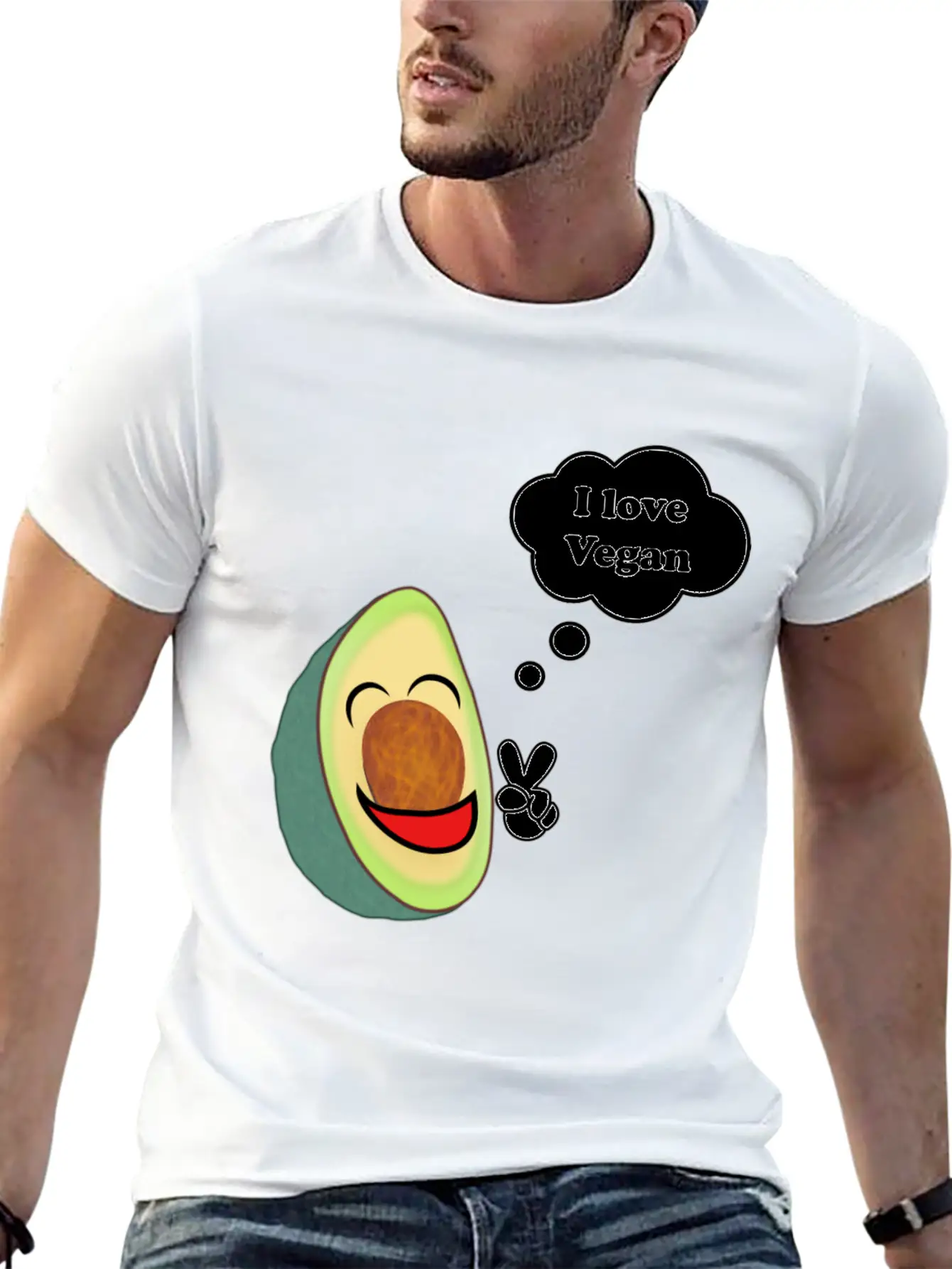Healthy Vegetarian Avocado Basic Graphic T-Shirt – Daily Comfort In Soft Cotton