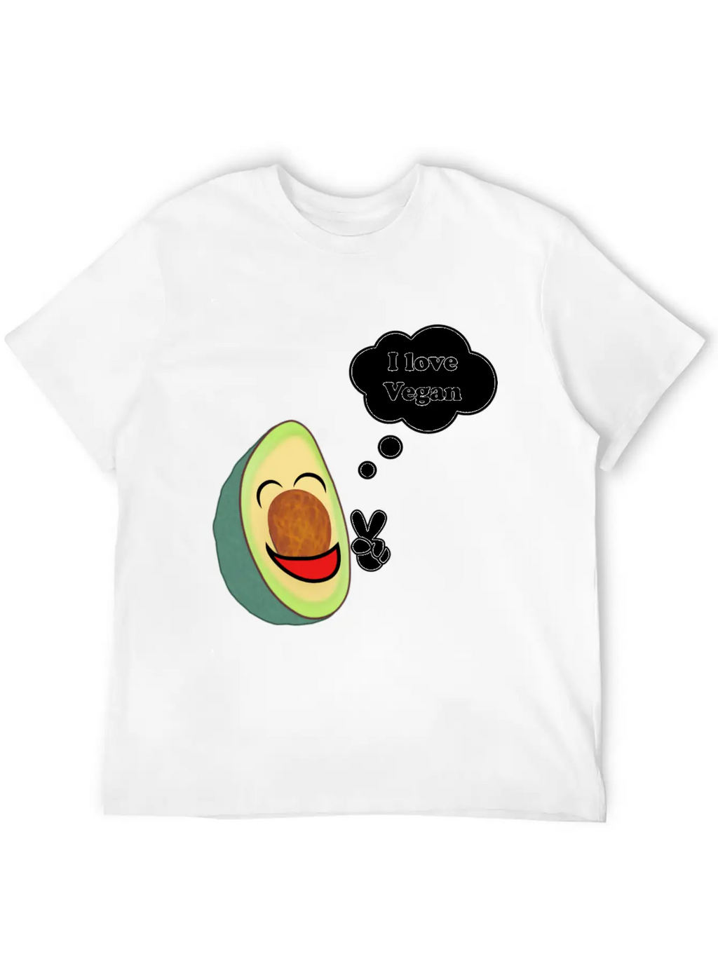 Healthy Vegetarian Avocado Basic Graphic T-Shirt – Daily Comfort In Soft Cotton