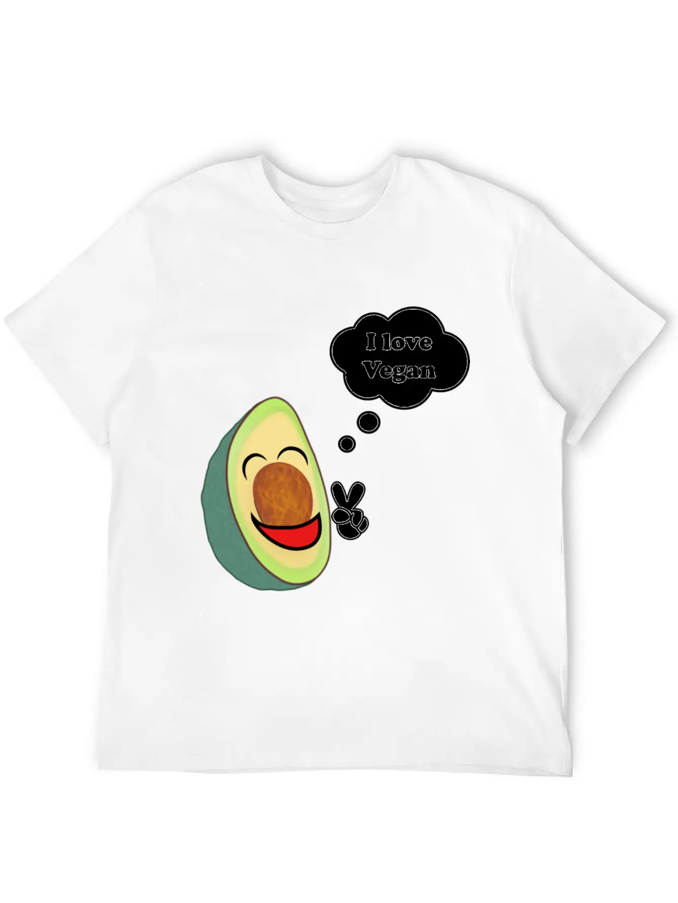 Healthy Vegetarian Avocado Basic Graphic T-Shirt – Daily Comfort In Soft Cotton