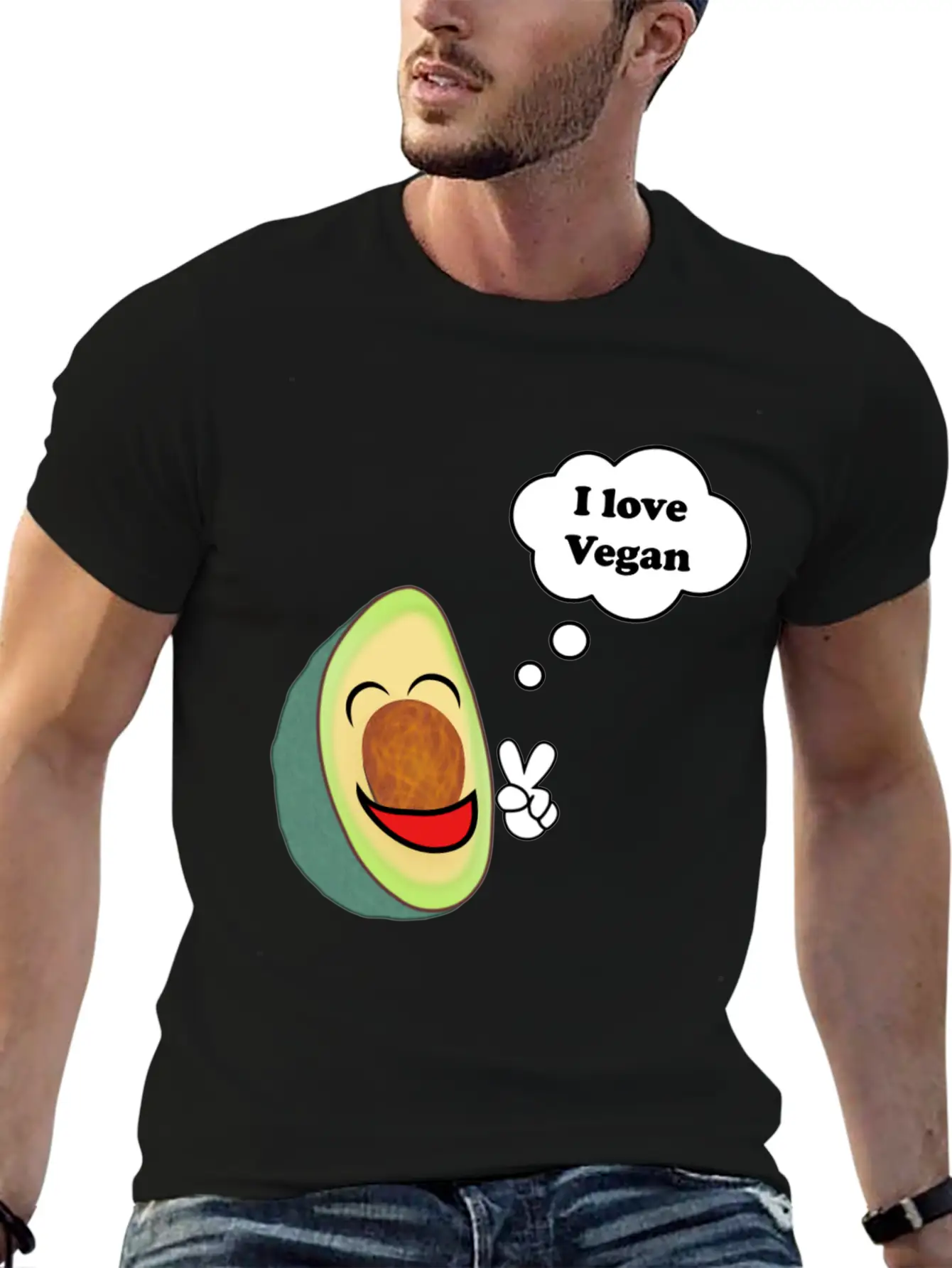 Healthy Vegetarian Avocado Basic Graphic T-Shirt – Daily Comfort In Soft Cotton