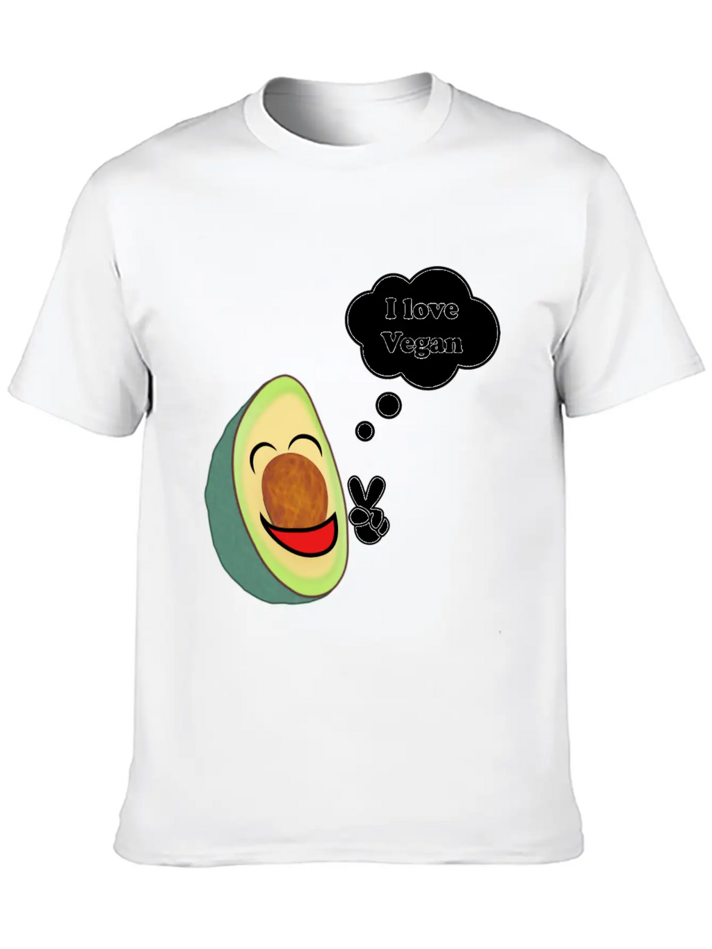 Healthy Vegetarian Avocado Basic Graphic T-Shirt – Daily Comfort In Soft Cotton