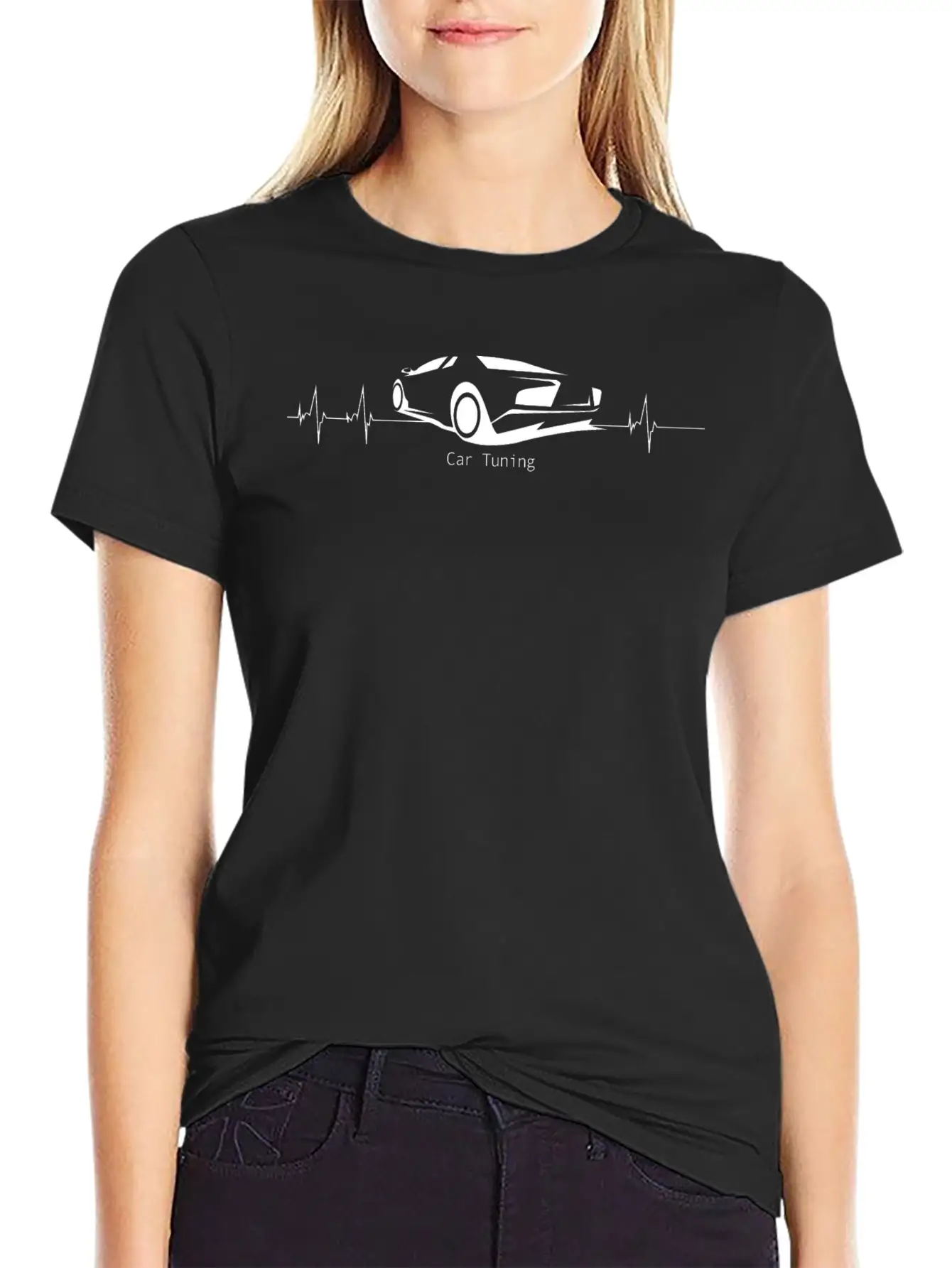 Hearbeat Car Tuning T-Shirt Relaxed Everyday Tee – Lightweight And Durable Cotton