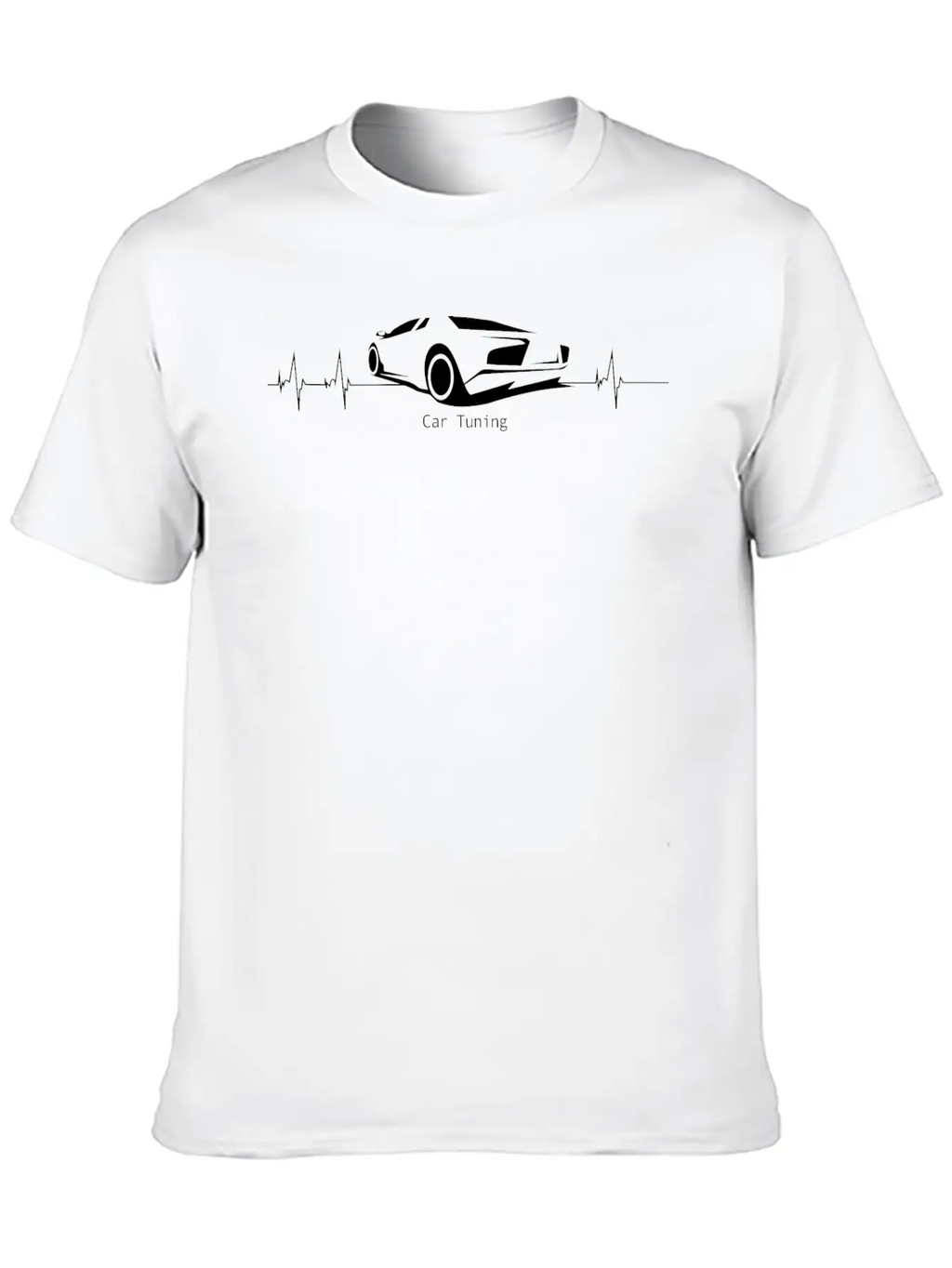 Hearbeat Car Tuning T-Shirt Relaxed Everyday Tee – Lightweight And Durable Cotton