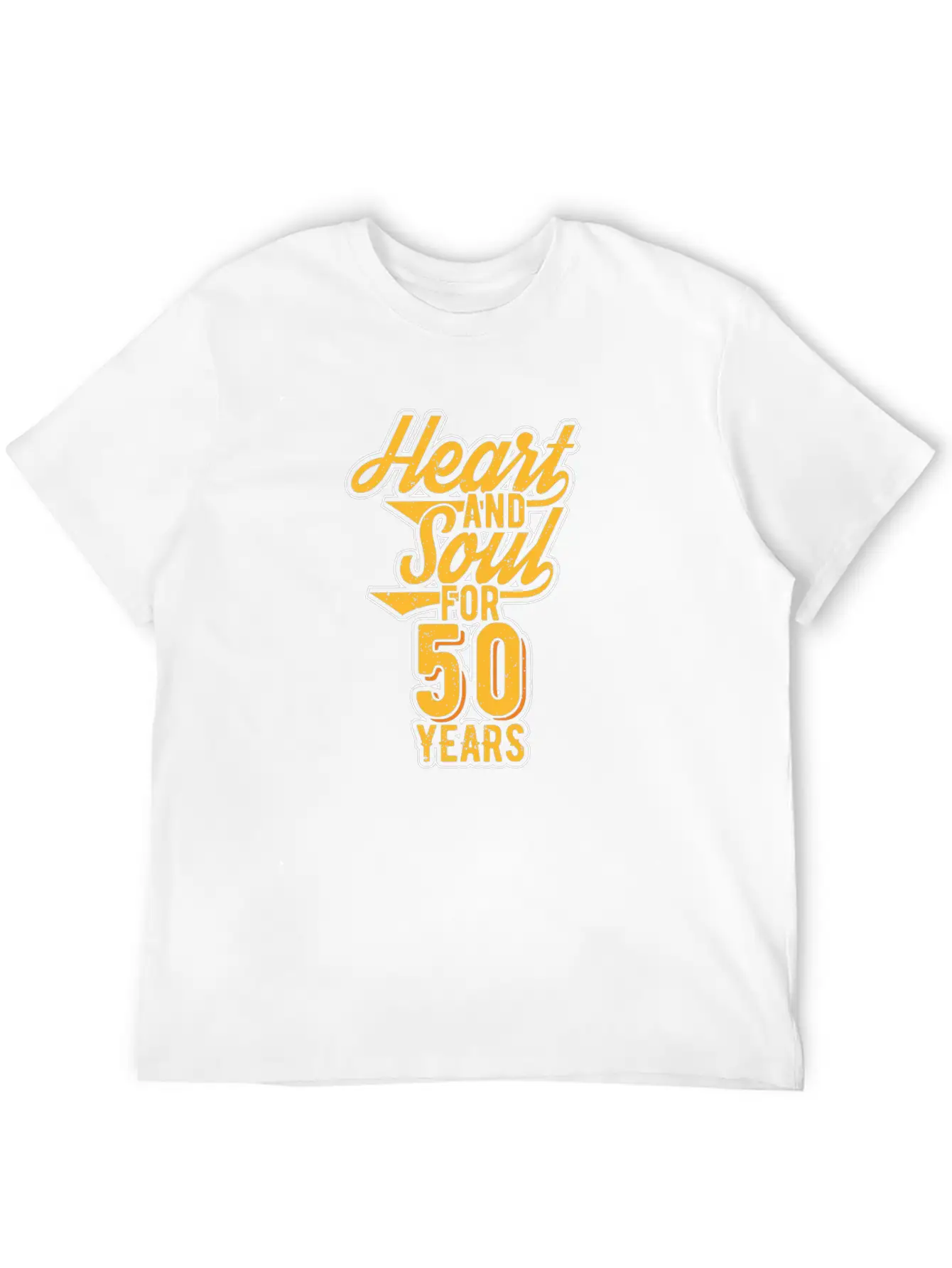 Heart And Soul For 50 Years Essential Cotton Tee For Daily Outfits – Unisex Style