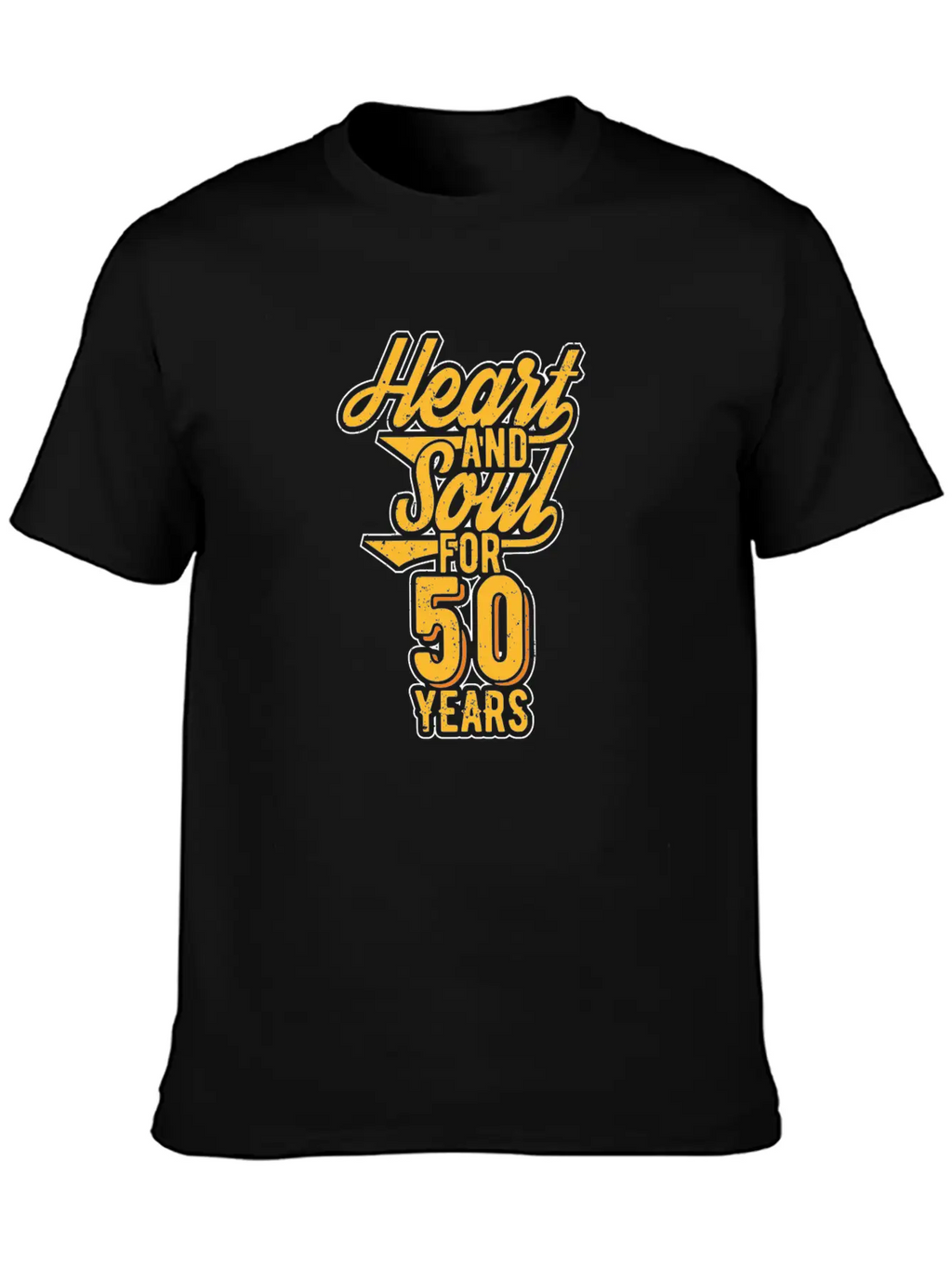 Heart And Soul For 50 Years Essential Cotton Tee For Daily Outfits – Unisex Style