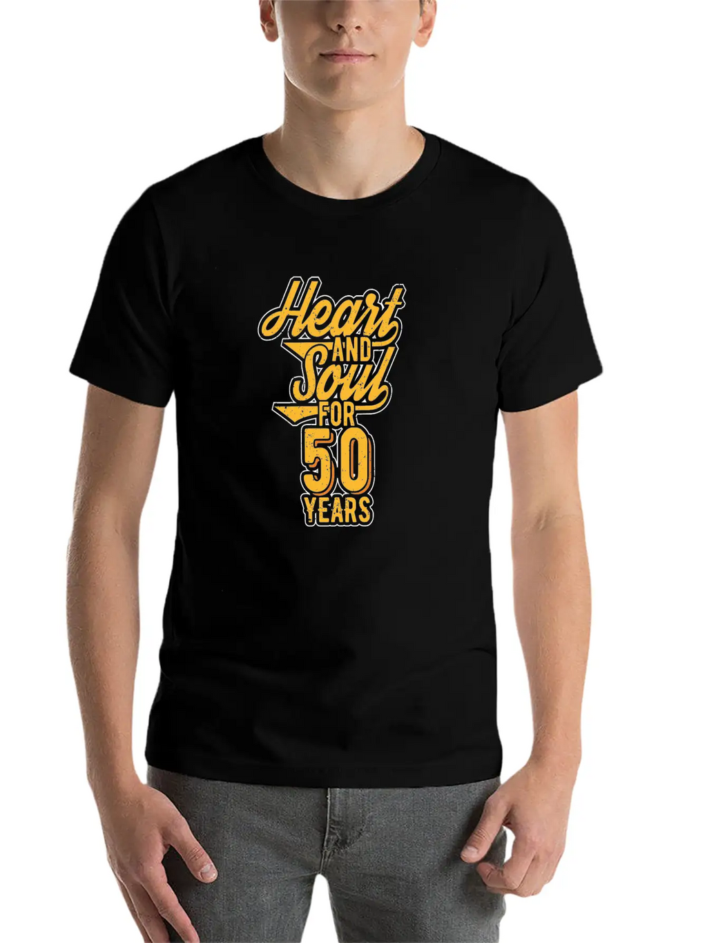Heart And Soul For 50 Years Essential Cotton Tee For Daily Outfits – Unisex Style