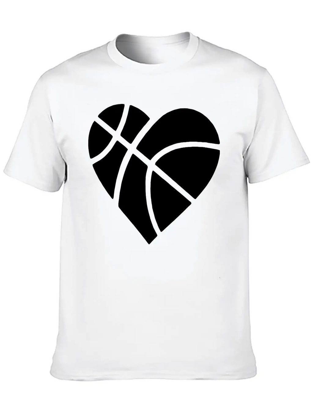Heart Basketball Classic Cotton Tee – Unisex Comfort For Any Season