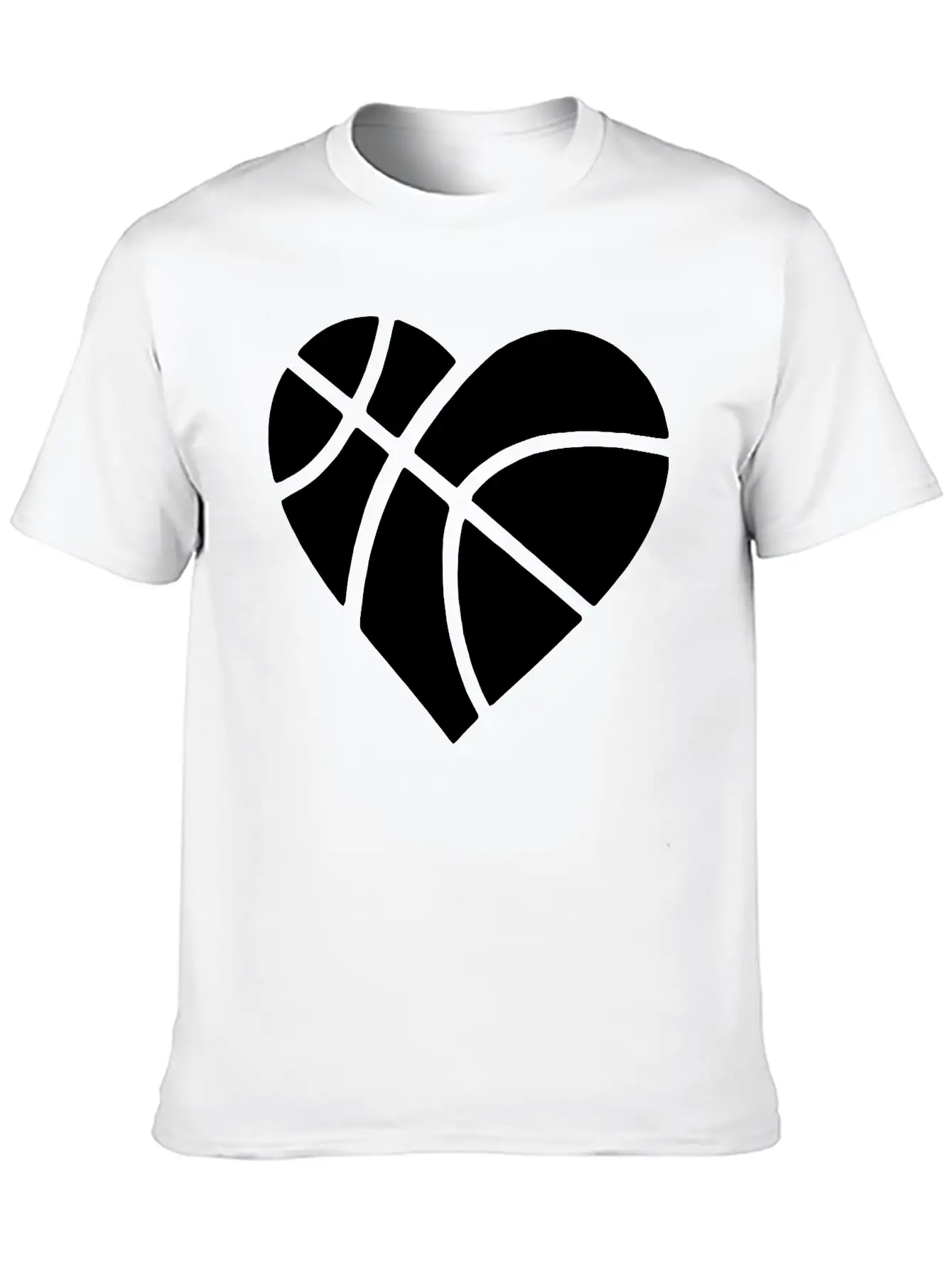 Heart Basketball Classic Cotton Tee – Unisex Comfort For Any Season