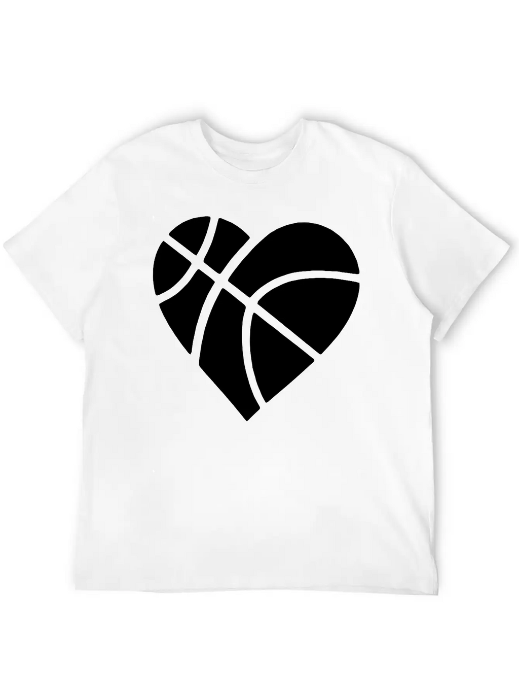 Heart Basketball Classic Cotton Tee – Unisex Comfort For Any Season