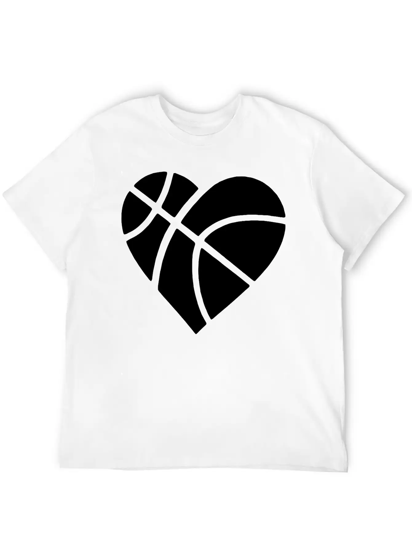 Heart Basketball Classic Cotton Tee – Unisex Comfort For Any Season