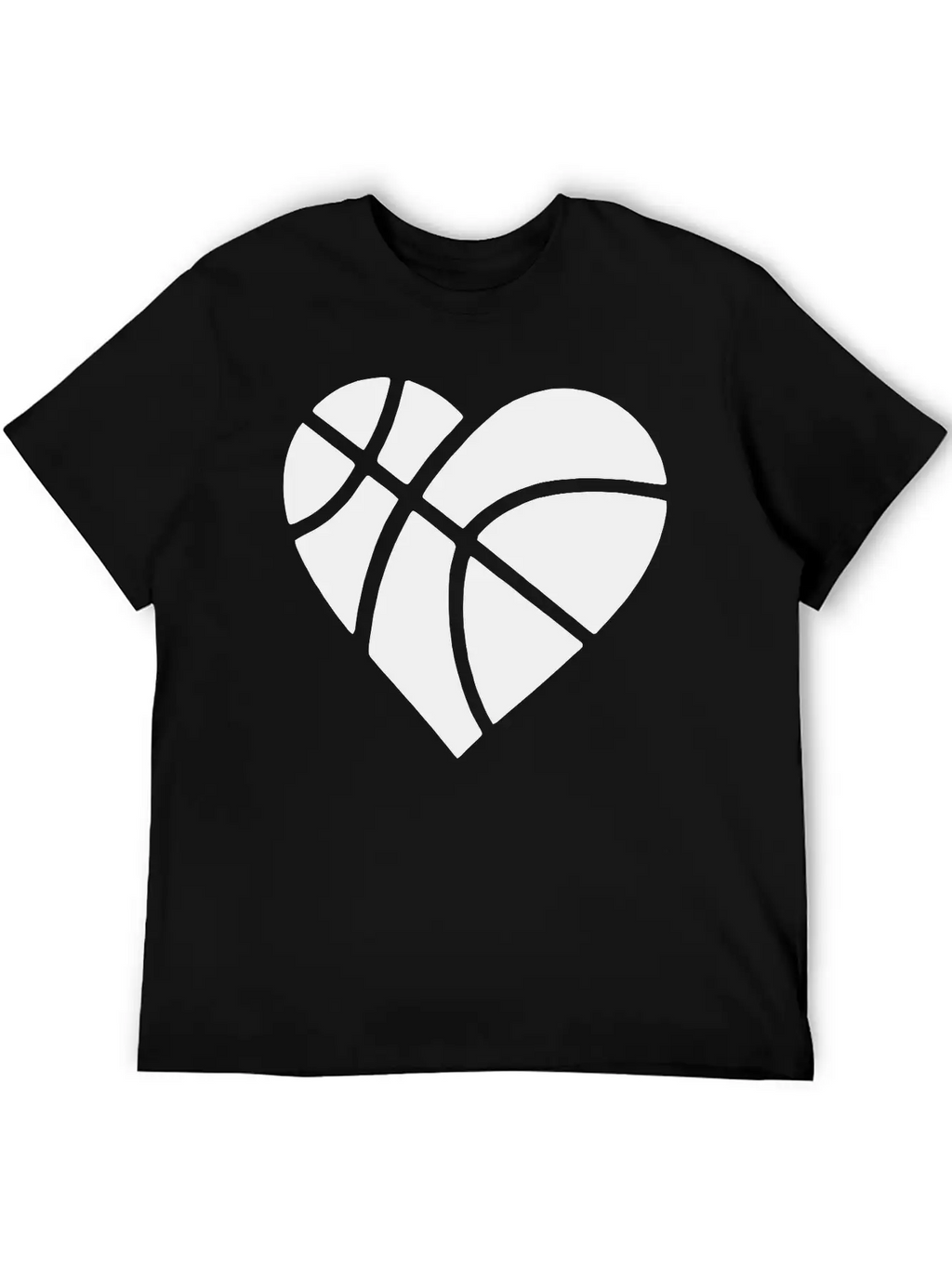 Heart Basketball Classic Cotton Tee – Unisex Comfort For Any Season