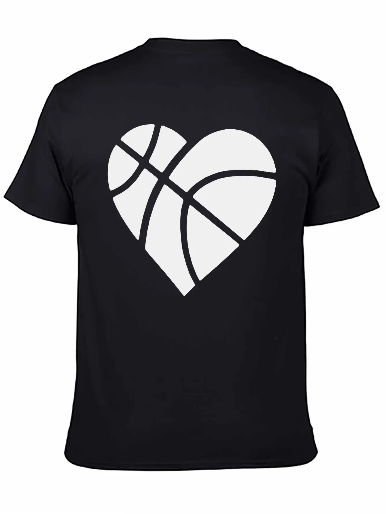 Heart Basketball Classic Cotton Tee – Unisex Comfort For Any Season
