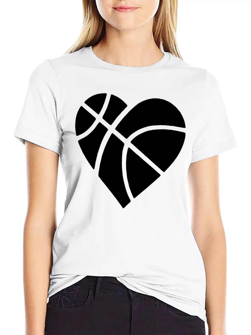 Heart Basketball Classic Cotton Tee – Unisex Comfort For Any Season